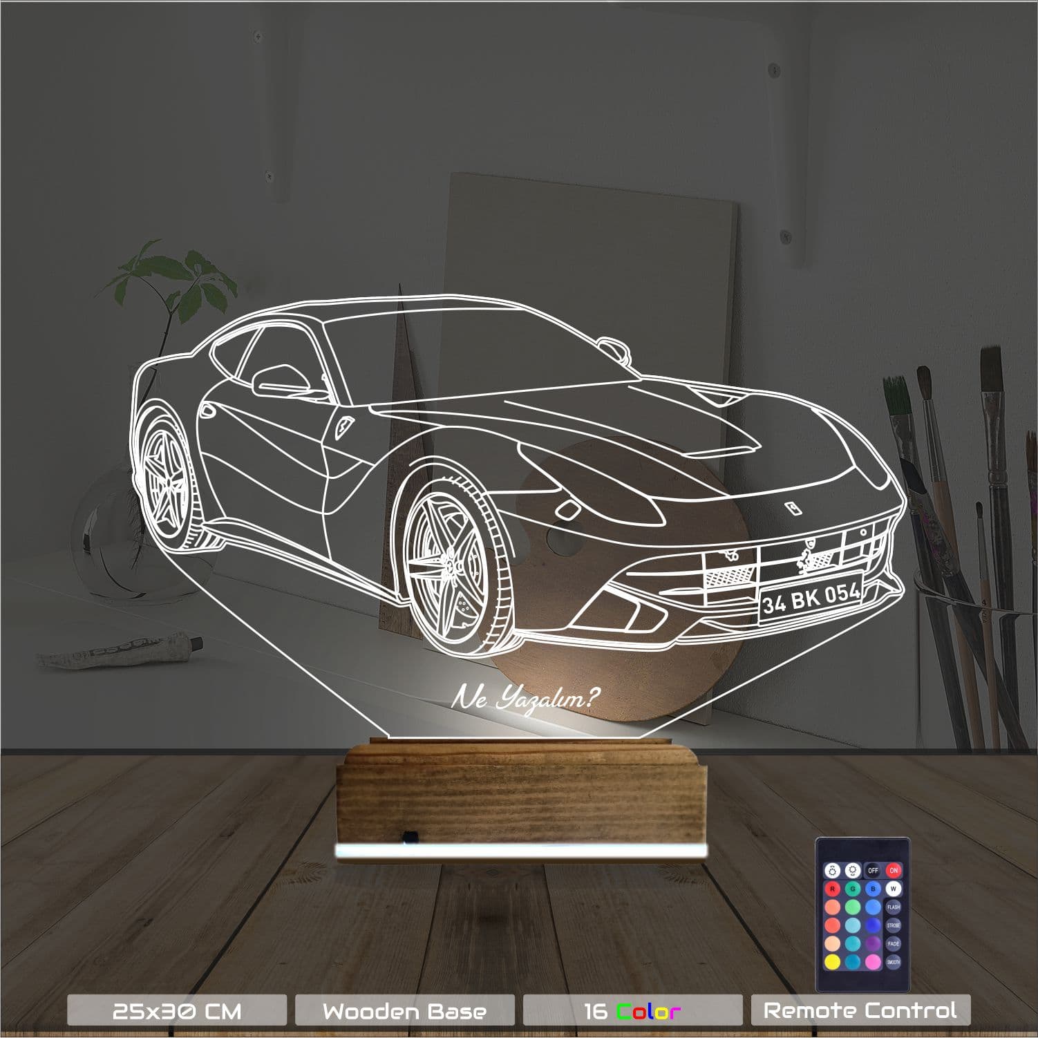Машина Ferrari 3D Ночник 8