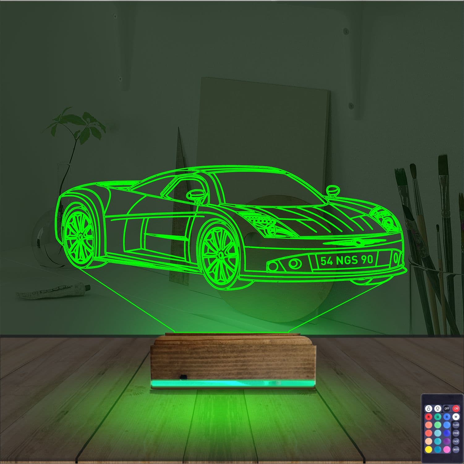 Спортивный автомобиль — 3D LED Ночник | Подарок мужчине 6