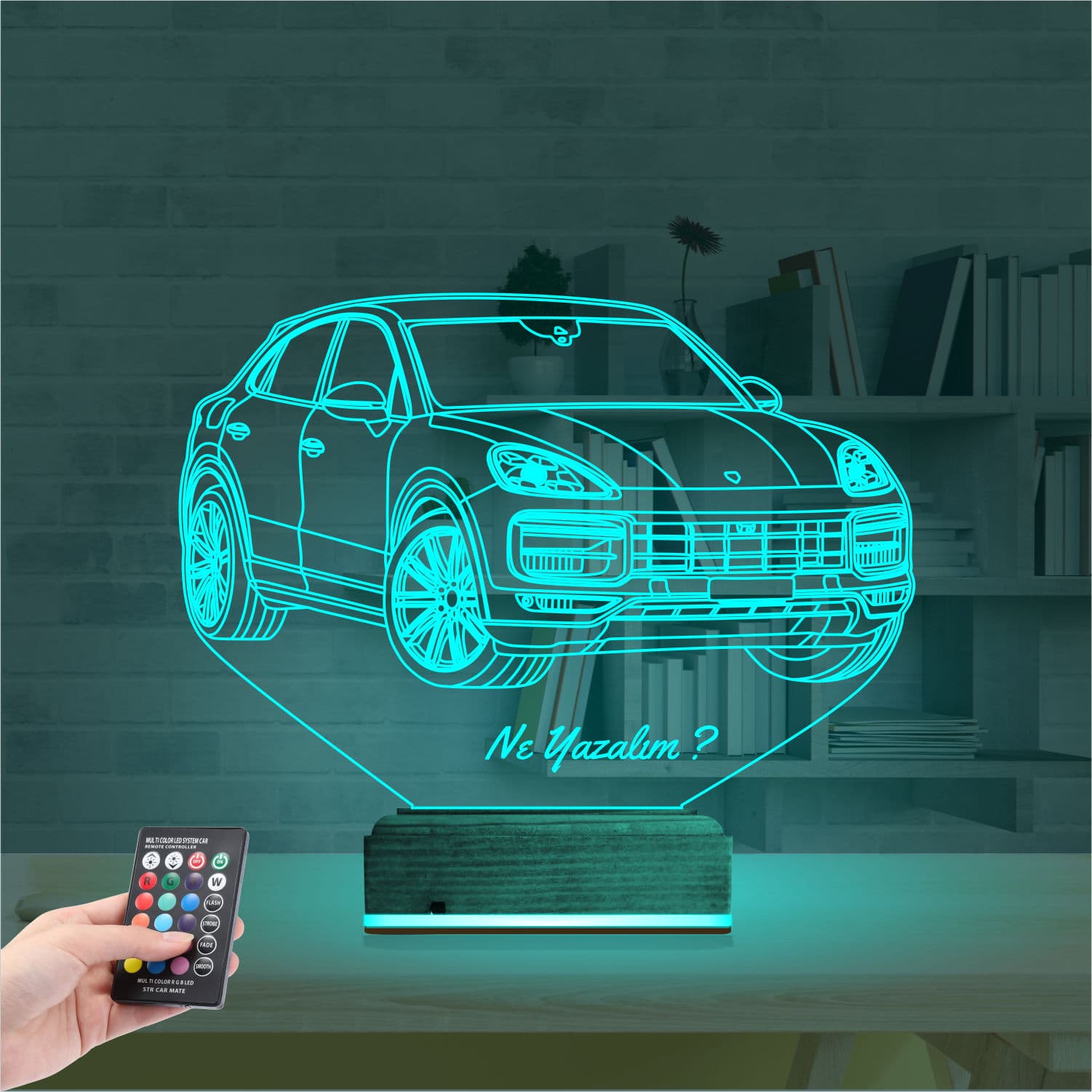 Porsche Cayenne — 3D LED Ночник | Подарок мужчине 3