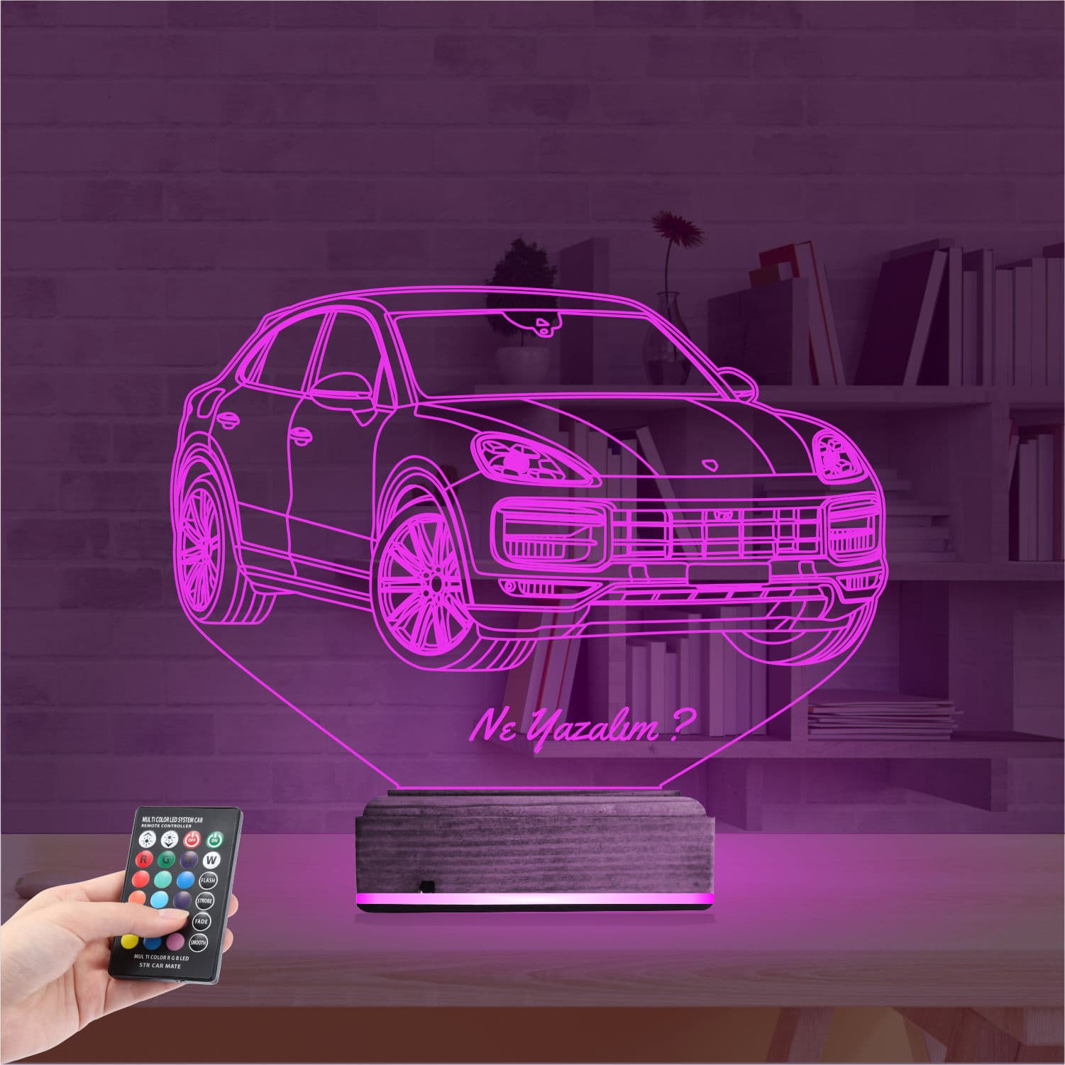 Porsche Cayenne — 3D LED Ночник | Подарок мужчине 4