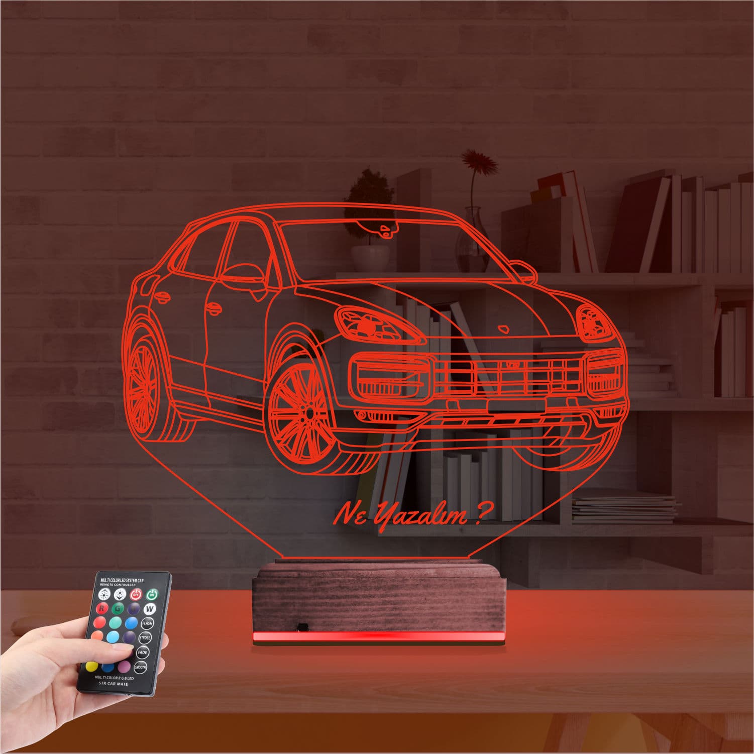 Porsche Cayenne — 3D LED Ночник | Подарок мужчине 7