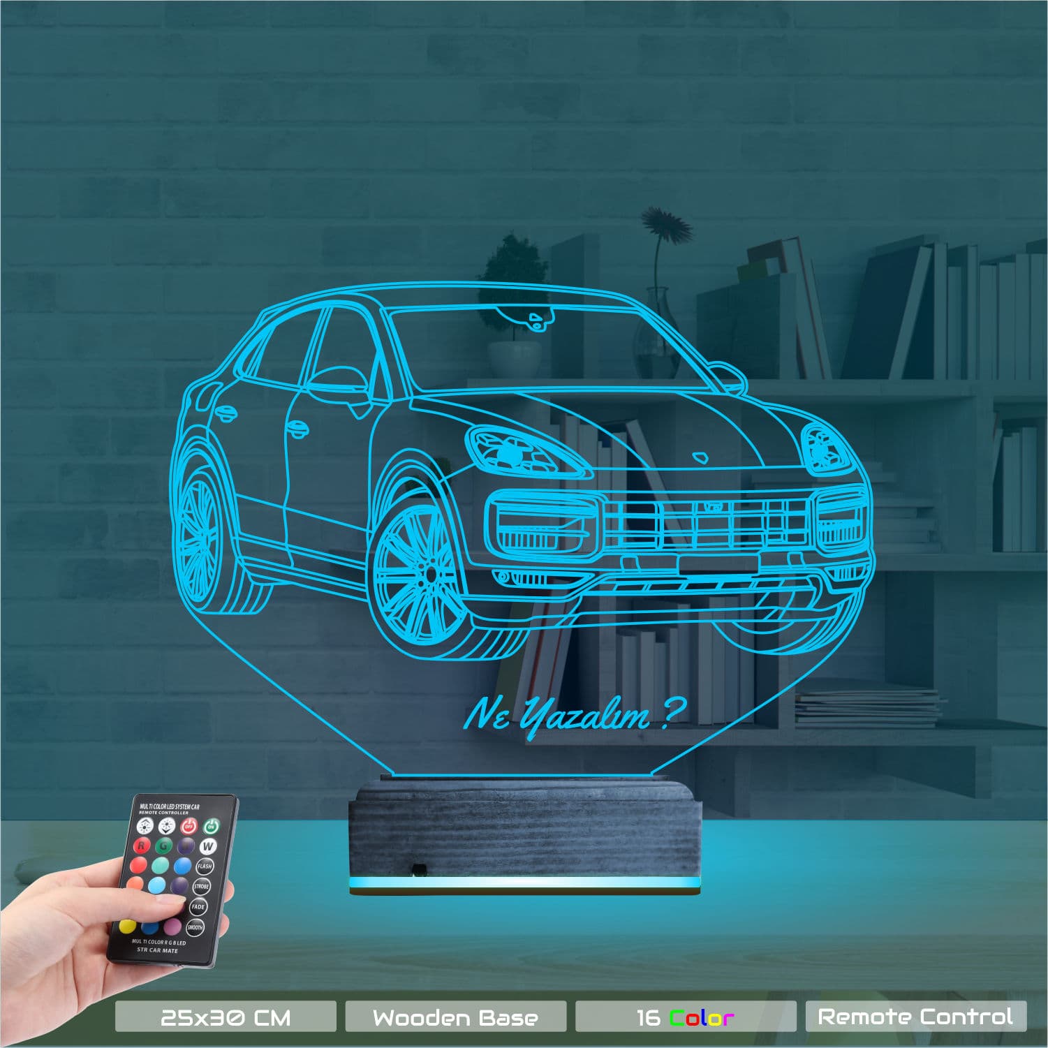 Porsche Cayenne — 3D LED Ночник | Подарок мужчине 9