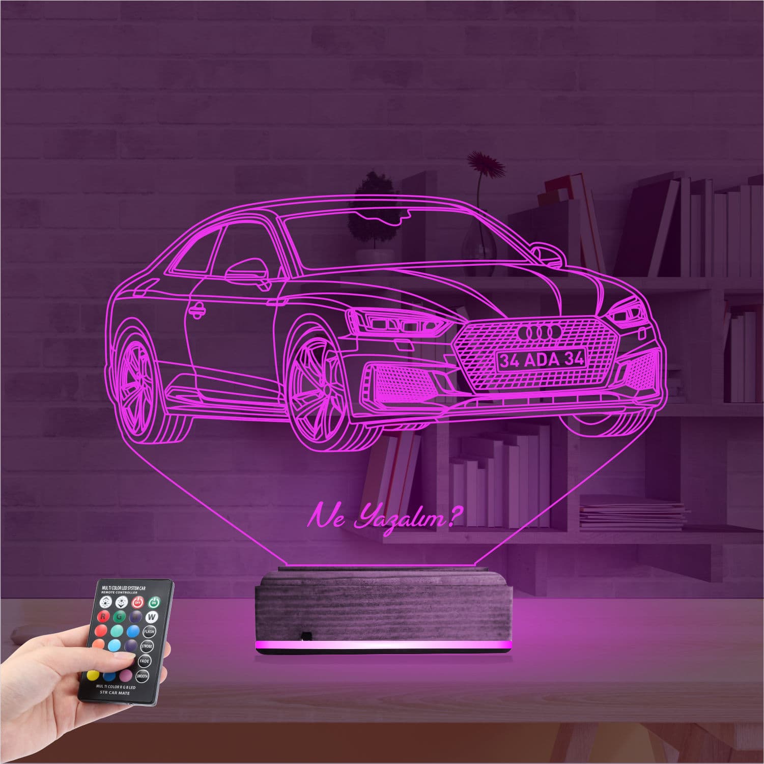 Audi Купе — 3D LED Ночник | Подарок автомобилисту 4