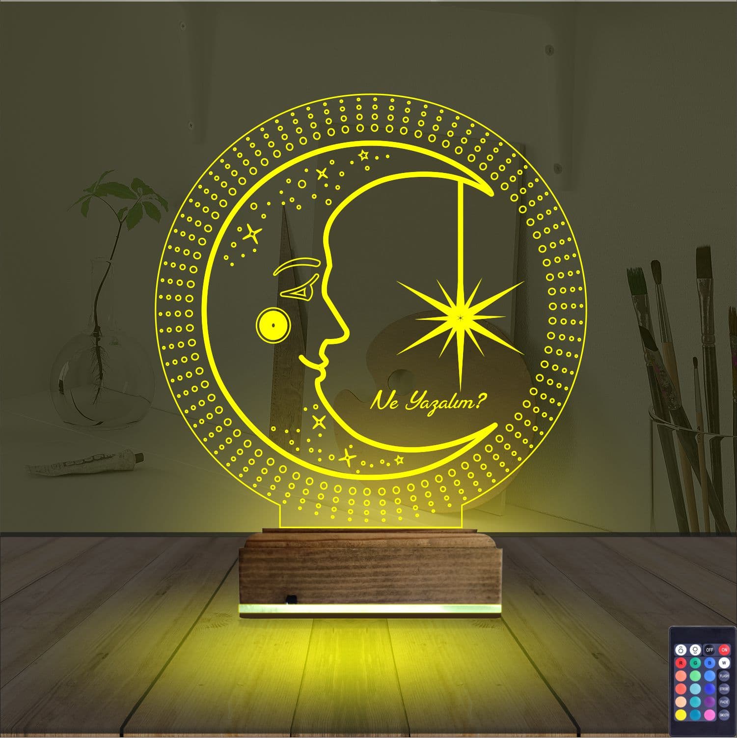 Луна и Звезда — 3D LED Ночник | Оригинальный подарок 5