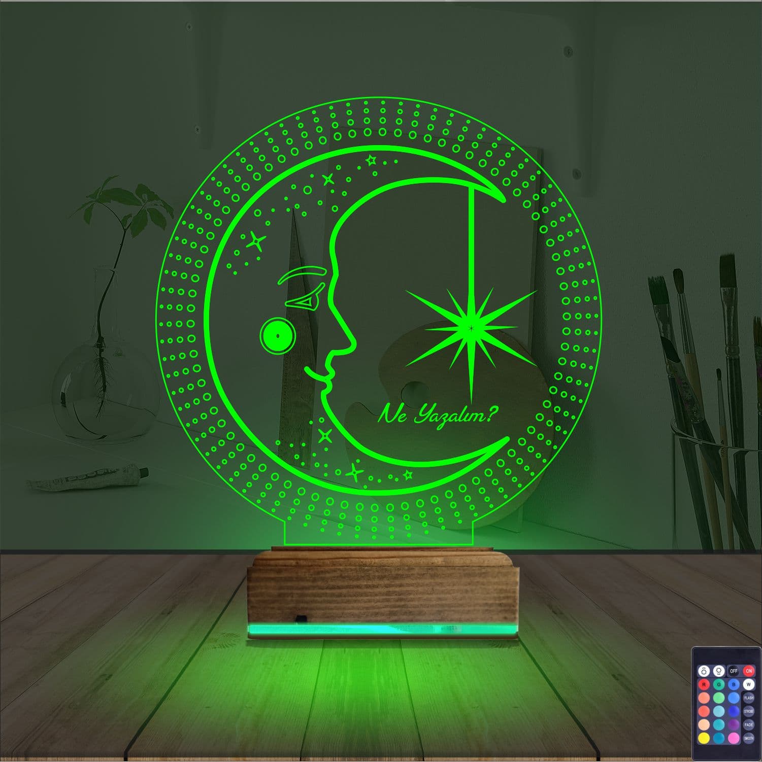 Луна и Звезда — 3D LED Ночник | Оригинальный подарок 6