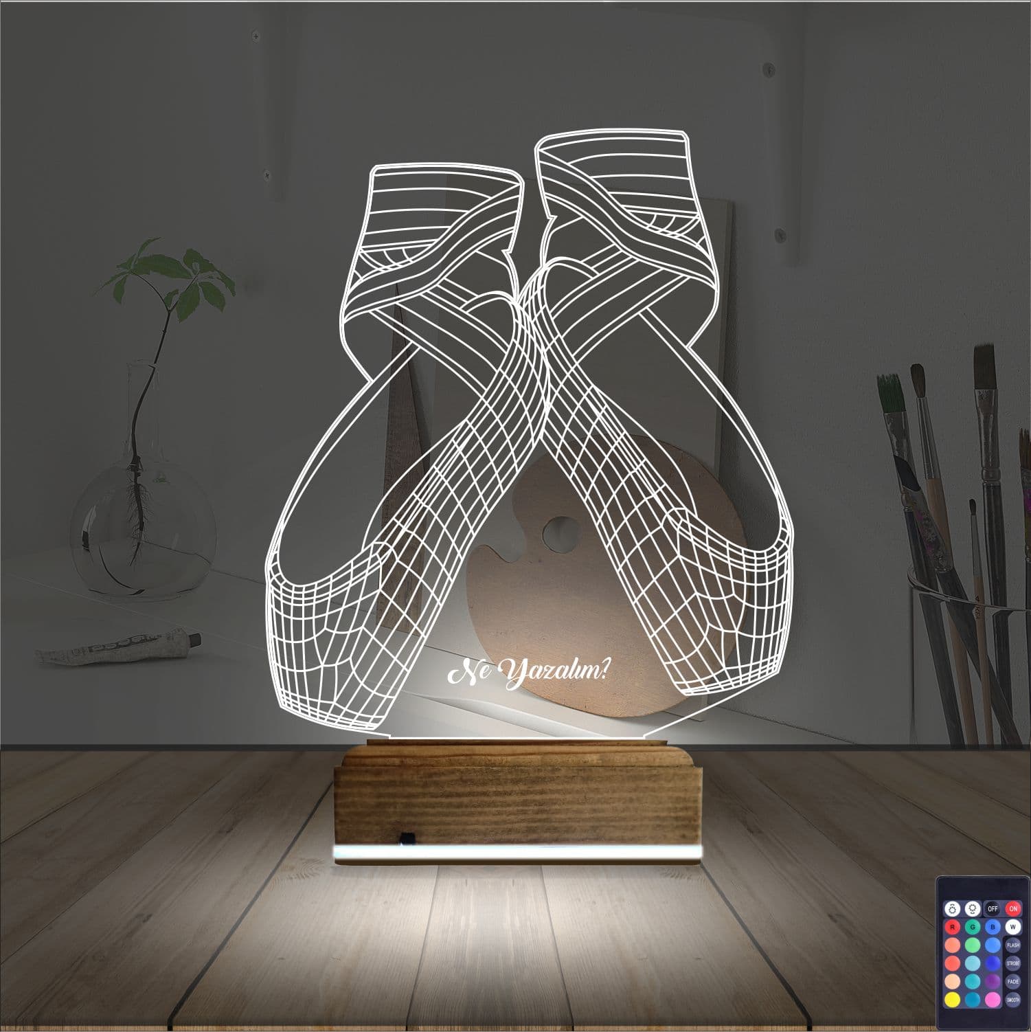 Пуанты — 3D LED Ночник | Подарок балерине 2