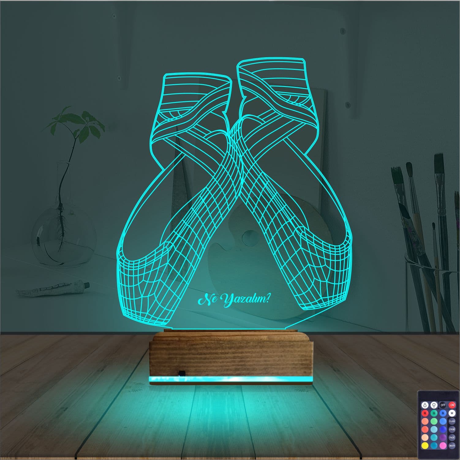 Пуанты — 3D LED Ночник | Подарок балерине 3