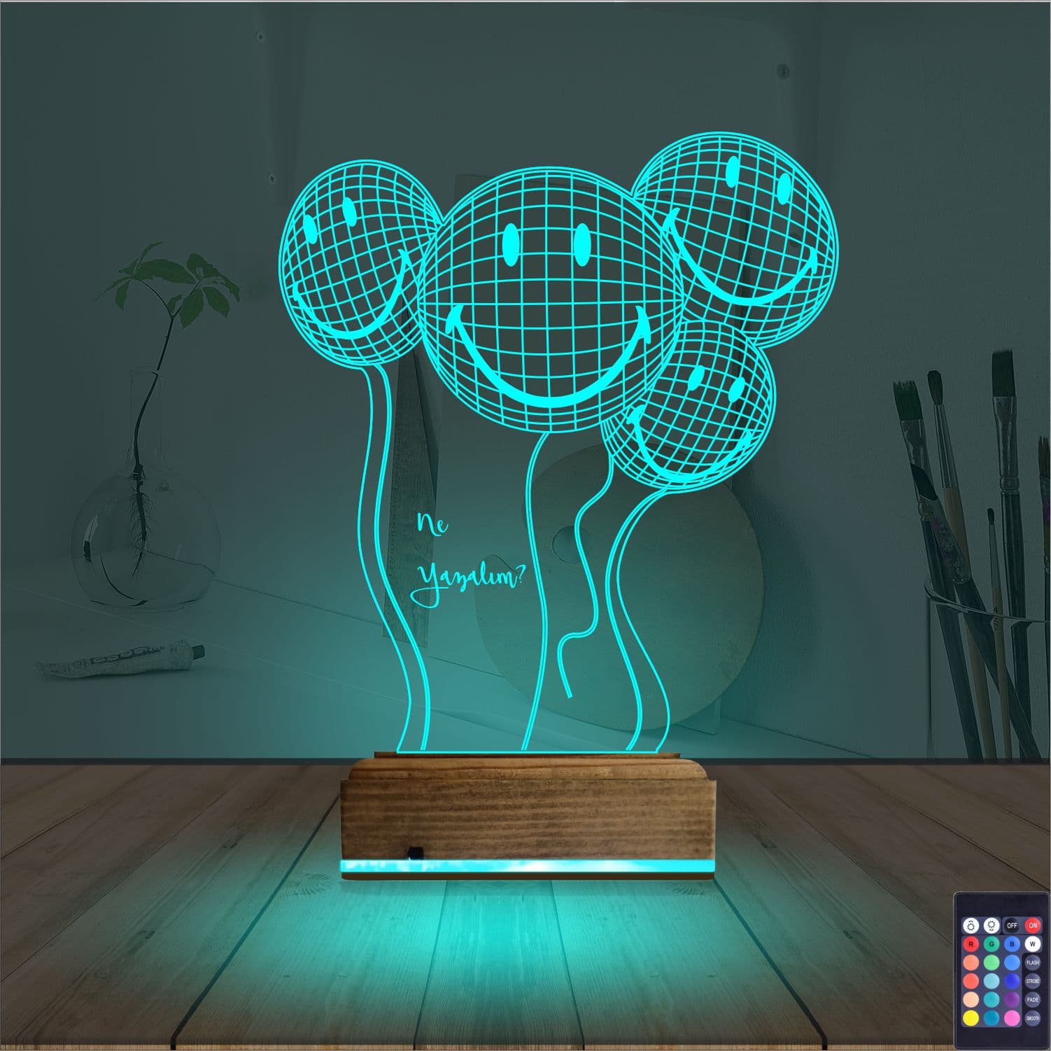 3D Kişiye Özel Lamba #014 3