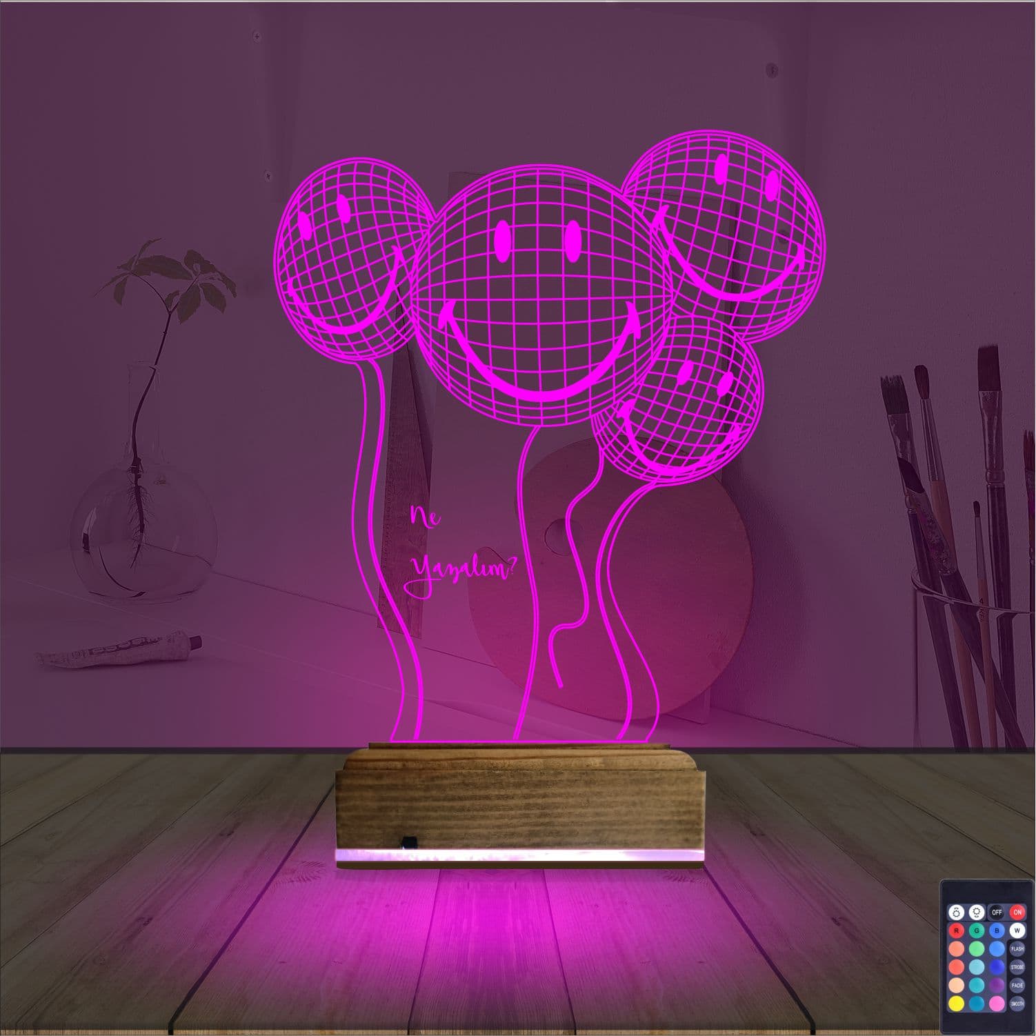 3D Kişiye Özel Lamba #014 4