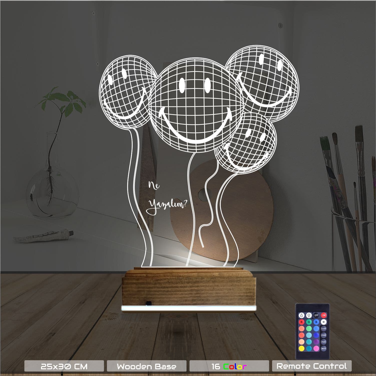 3D Kişiye Özel Lamba #014 8