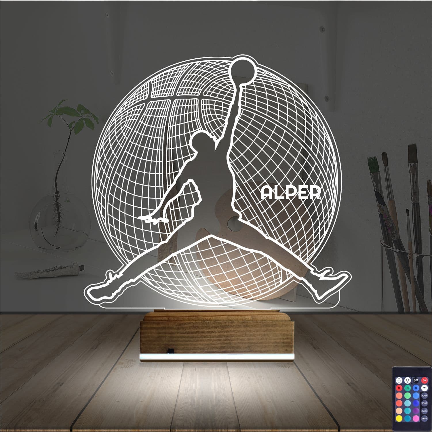 Баскетболист — 3D LED Ночник | Подарок спортсмену 2