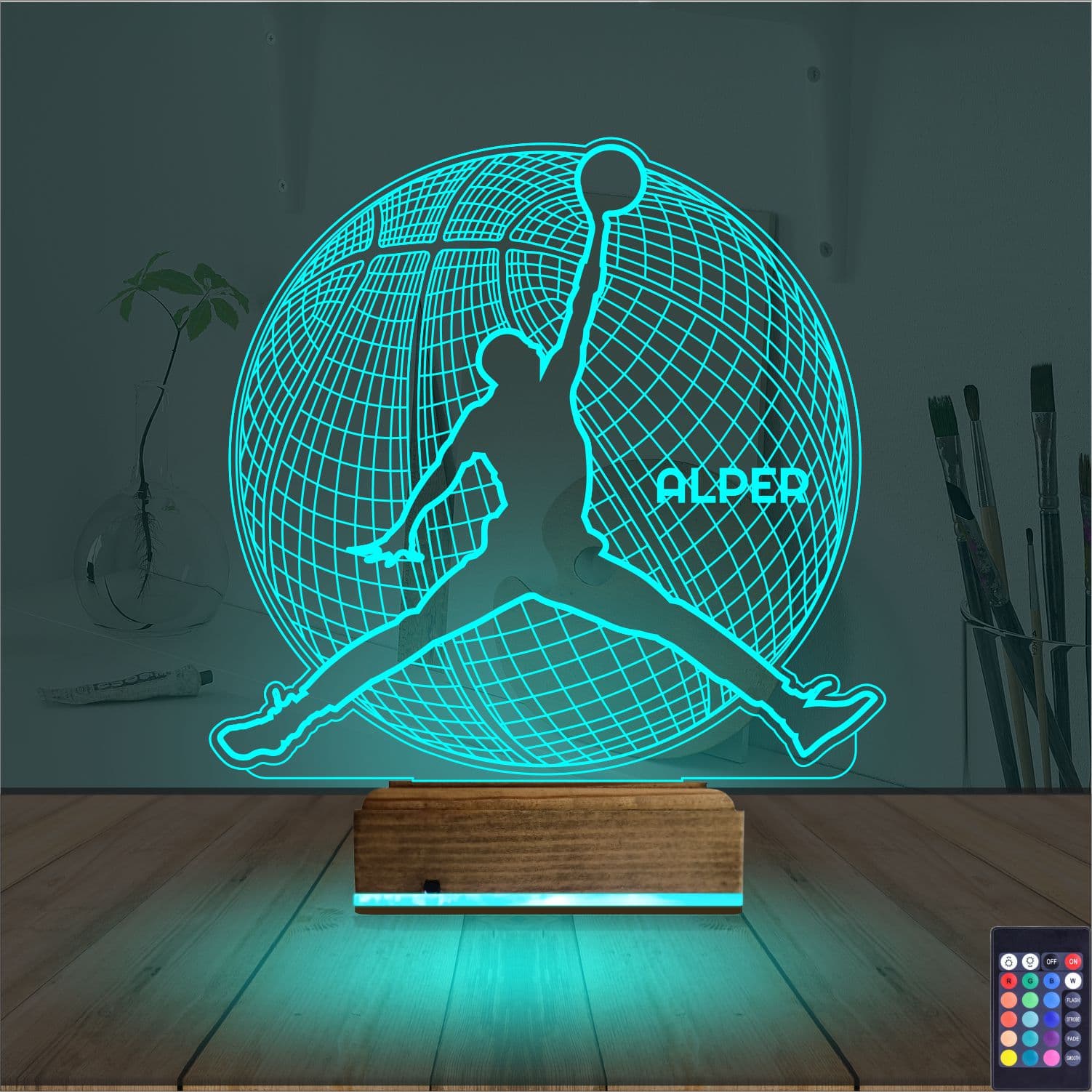 Баскетболист — 3D LED Ночник | Подарок спортсмену 3