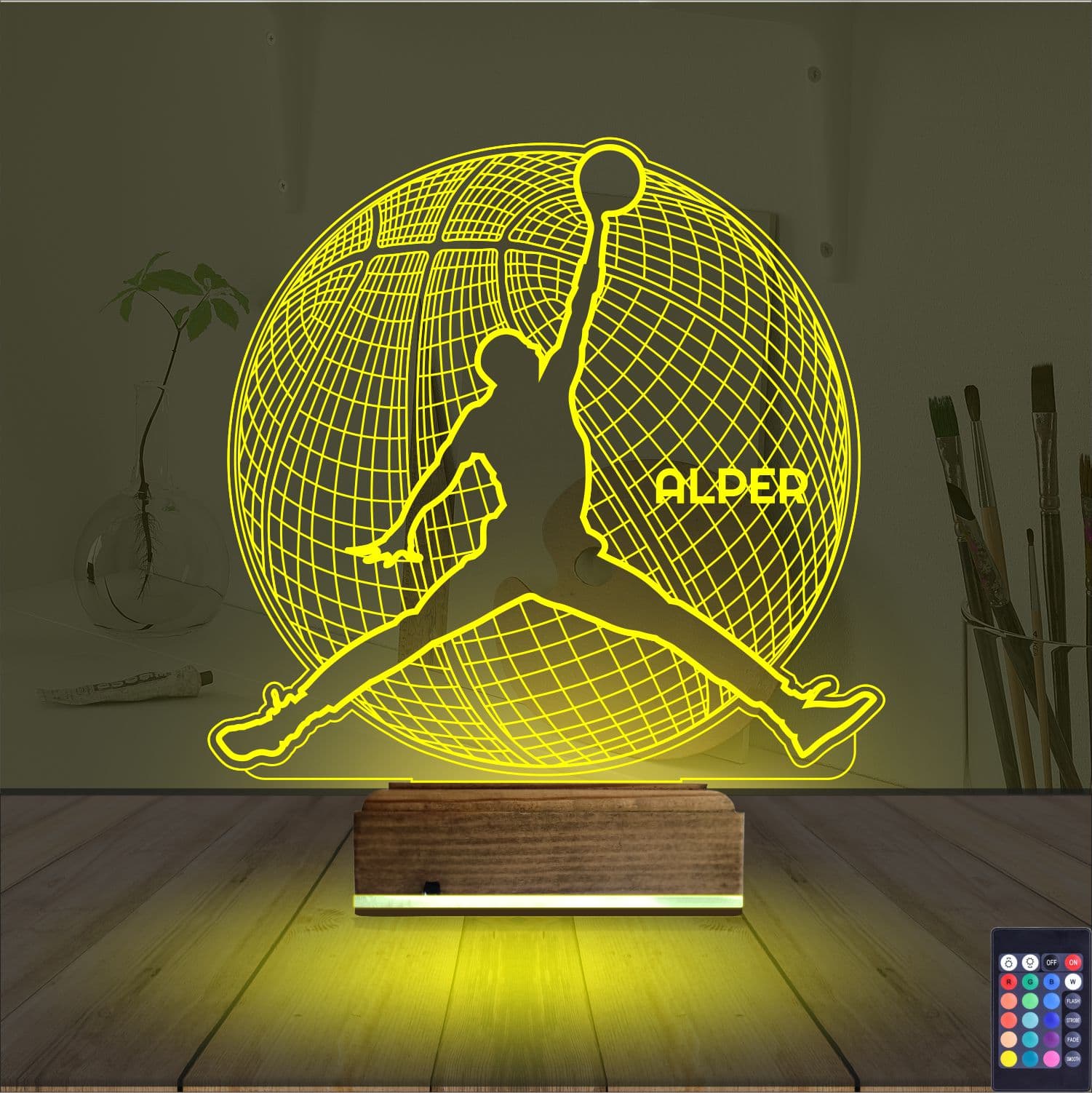 Баскетболист — 3D LED Ночник | Подарок спортсмену 5