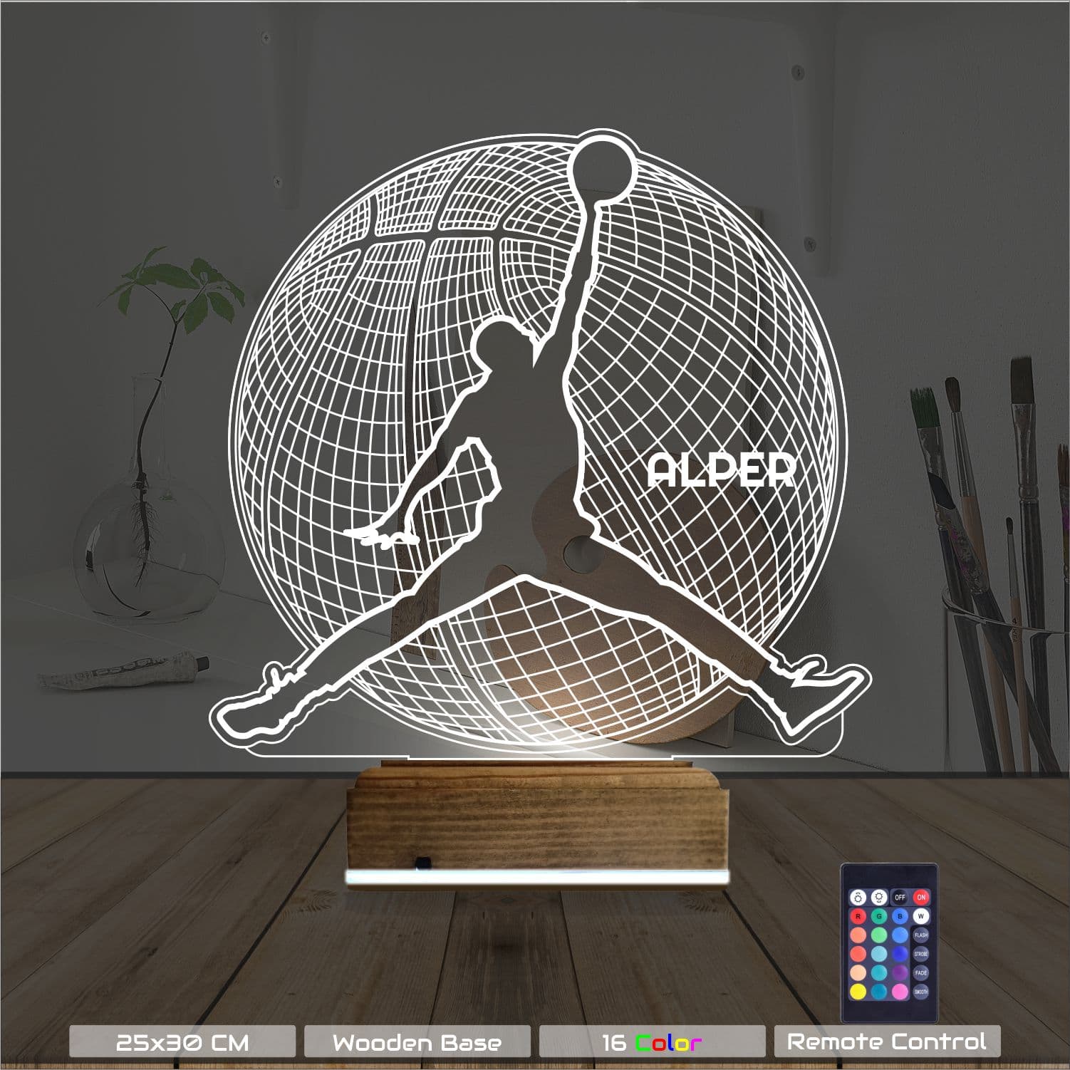 Баскетболист — 3D LED Ночник | Подарок спортсмену 8