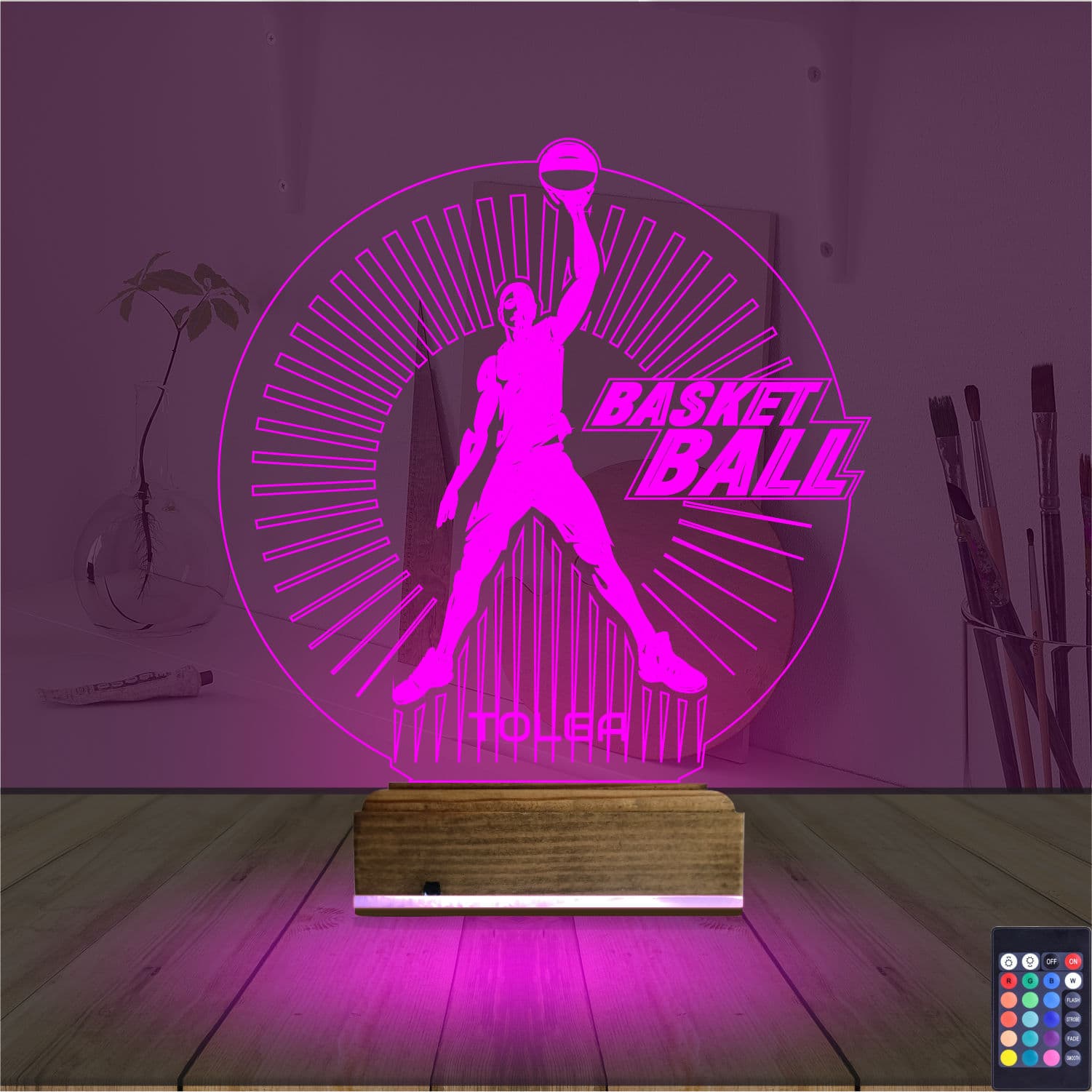 Баскетболист — 3D LED Ночник | Подарок спортсмену 4