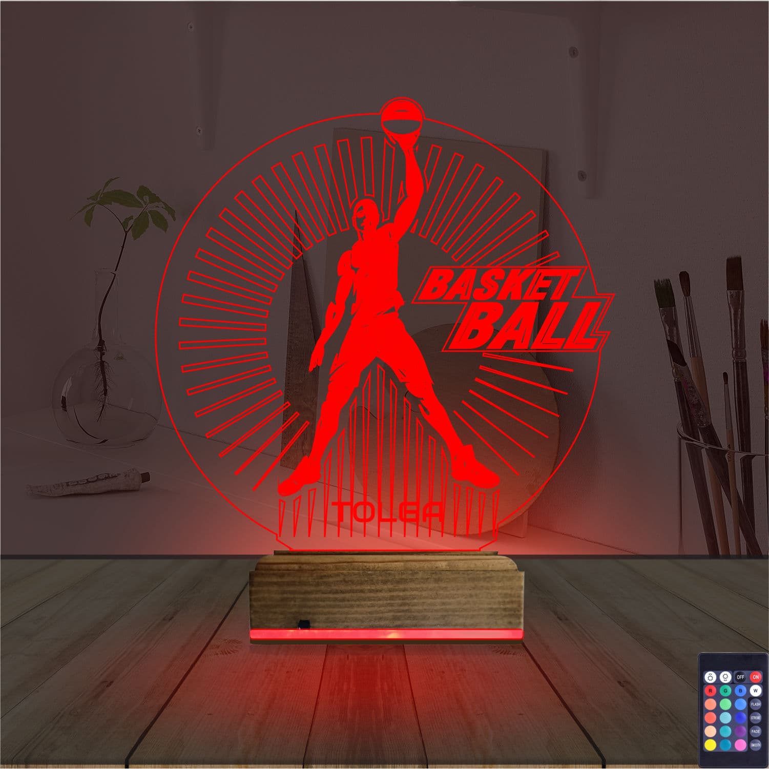 Баскетболист — 3D LED Ночник | Подарок спортсмену 7