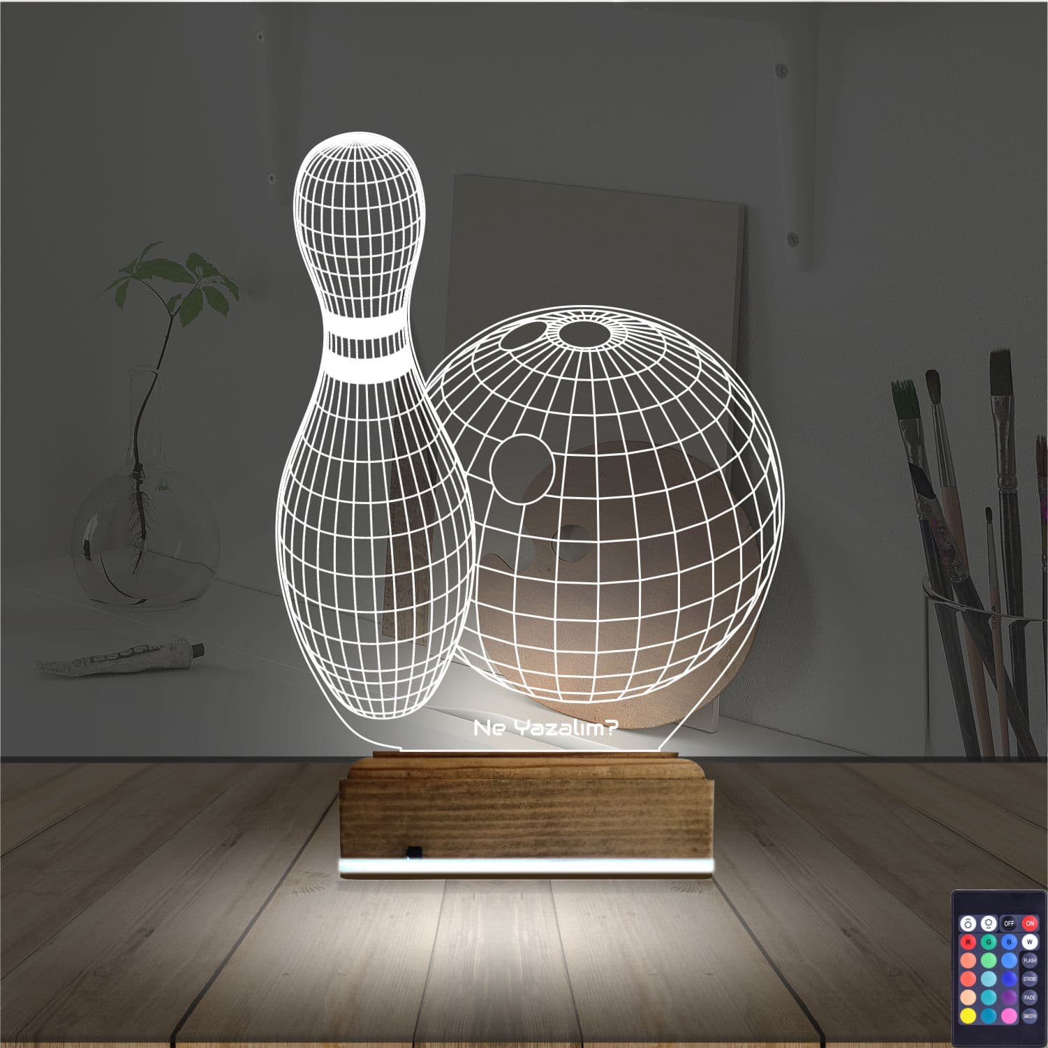 Боулинг — 3D LED Ночник | Подарок спортсмену 2