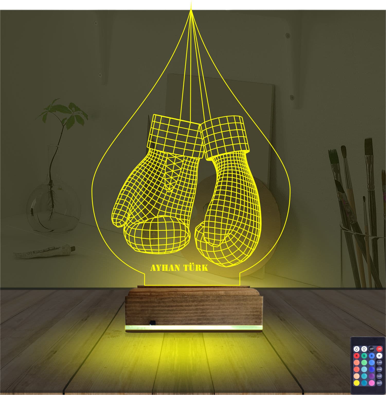 Боксерские перчатки — 3D LED Ночник | Подарок боксеру 5