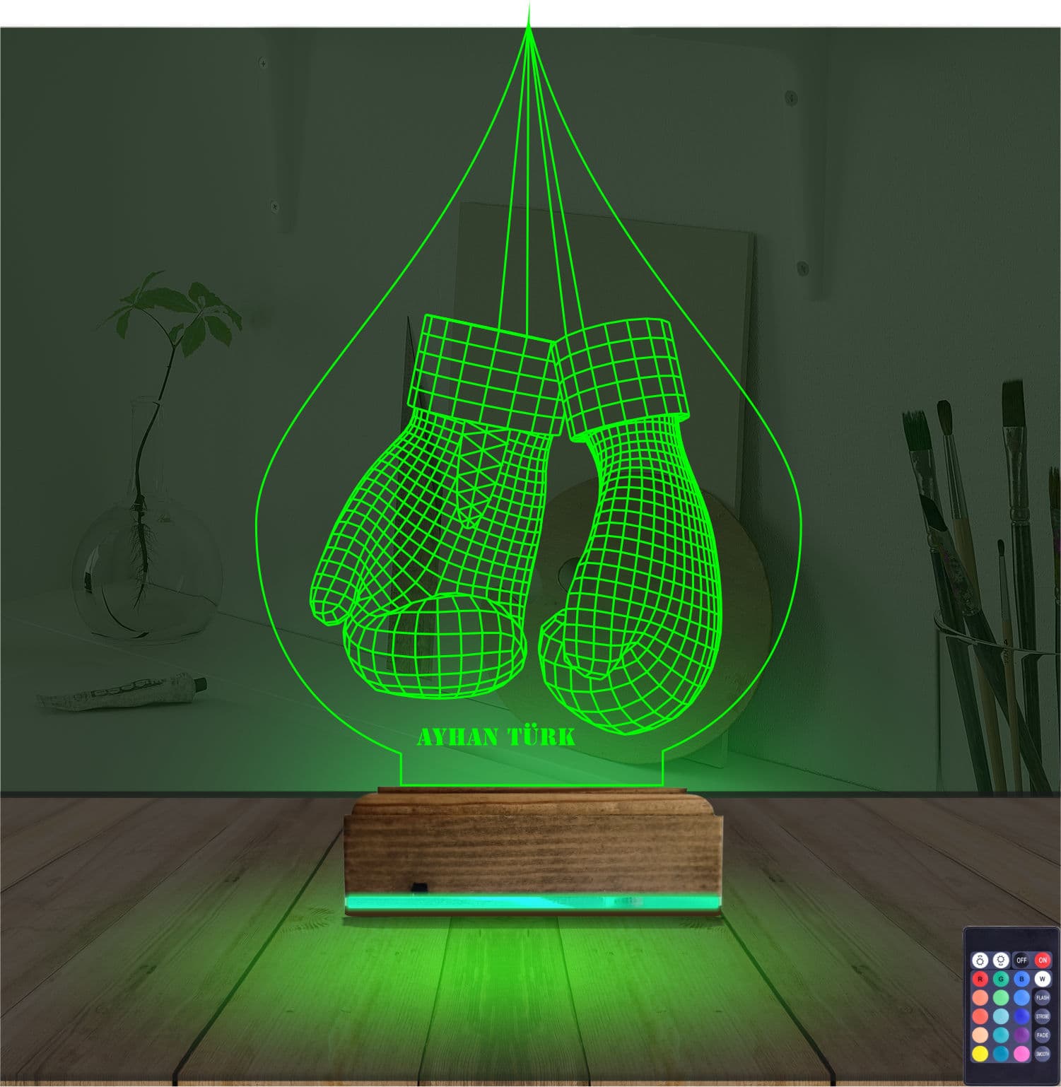 Боксерские перчатки — 3D LED Ночник | Подарок боксеру 6