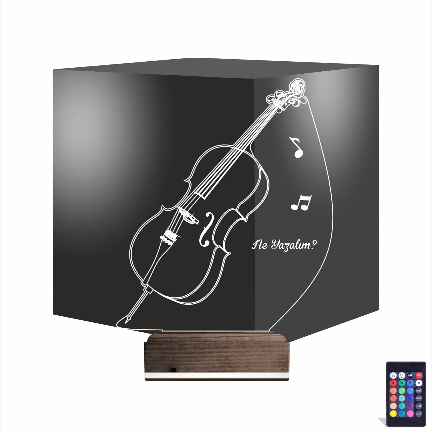 Виолончель — 3D LED Ночник | Подарок музыканту 1