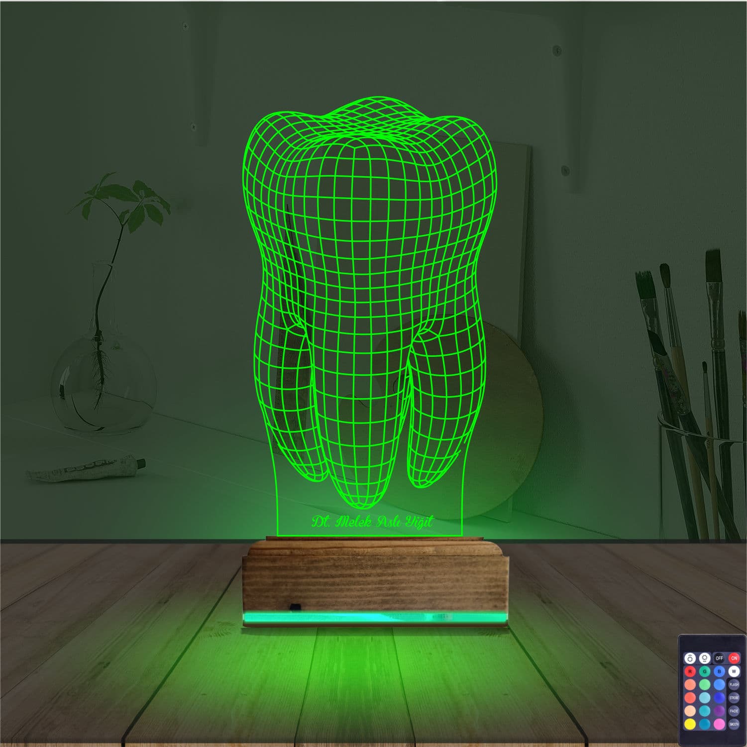 Зуб — 3D LED Ночник | Подарок стоматологу 6