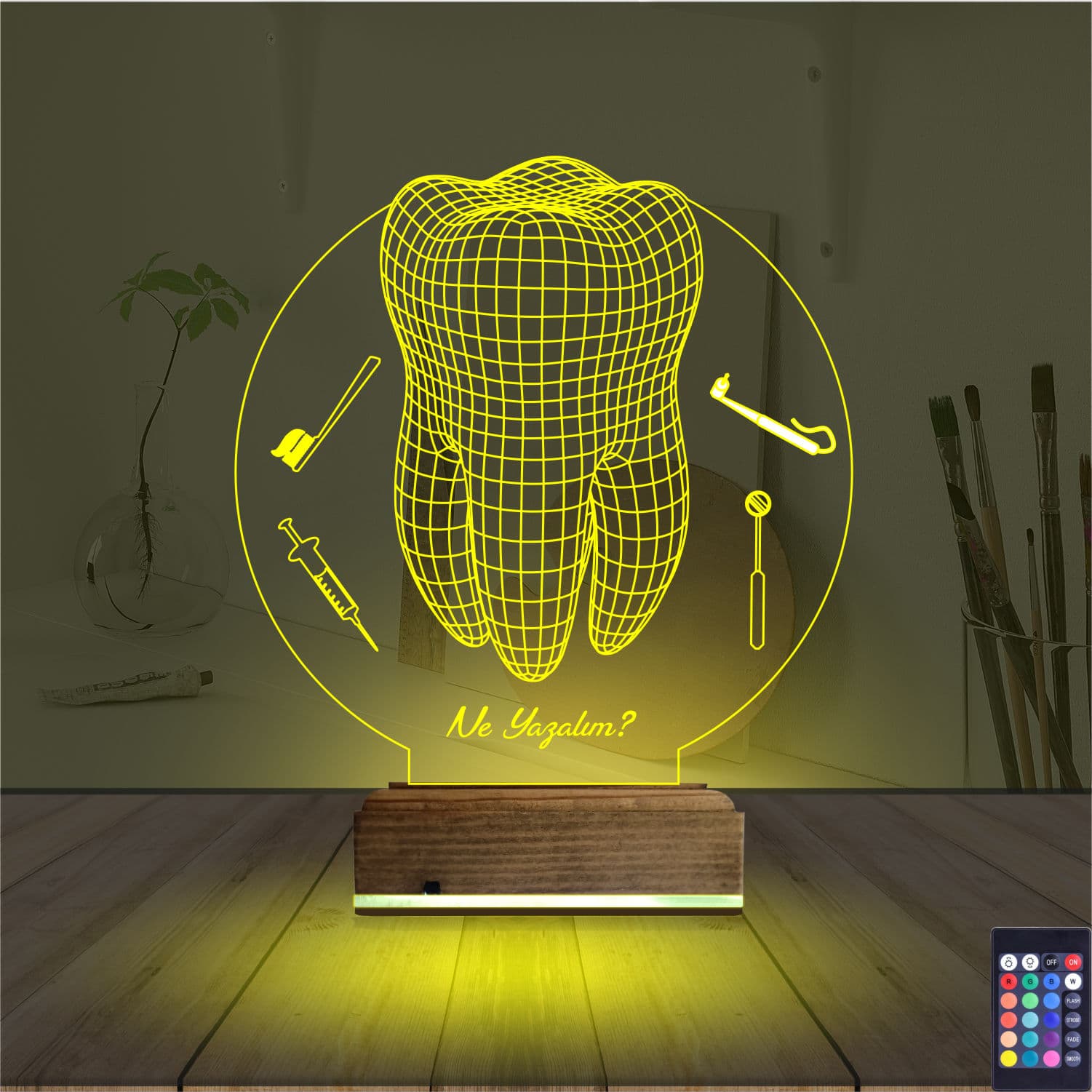 Зуб и инструменты 3D Ночник 5