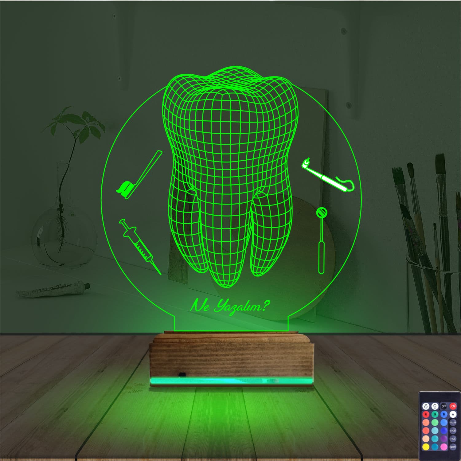 Зуб и инструменты 3D Ночник 6