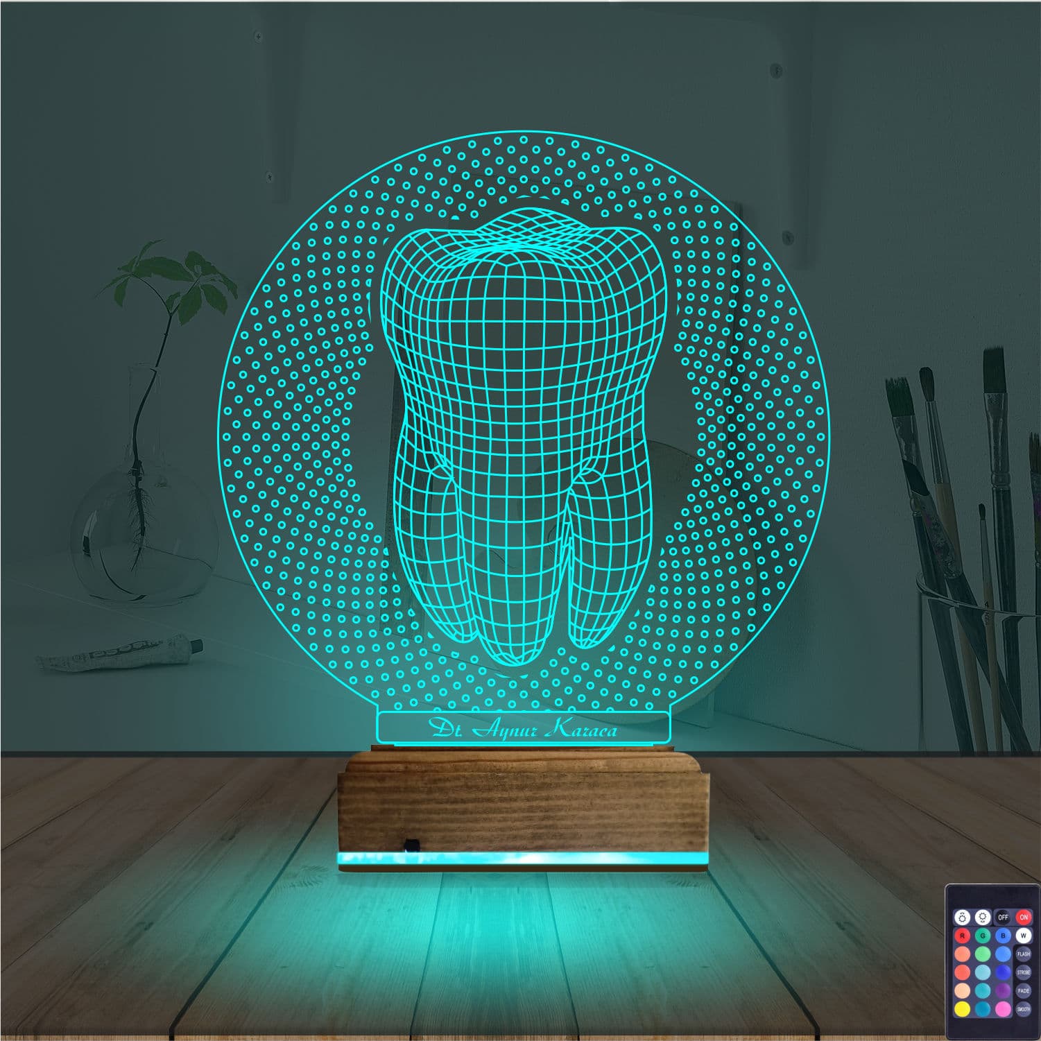 Зуб Стоматолога — 3D LED Ночник | Подарок врачу 3