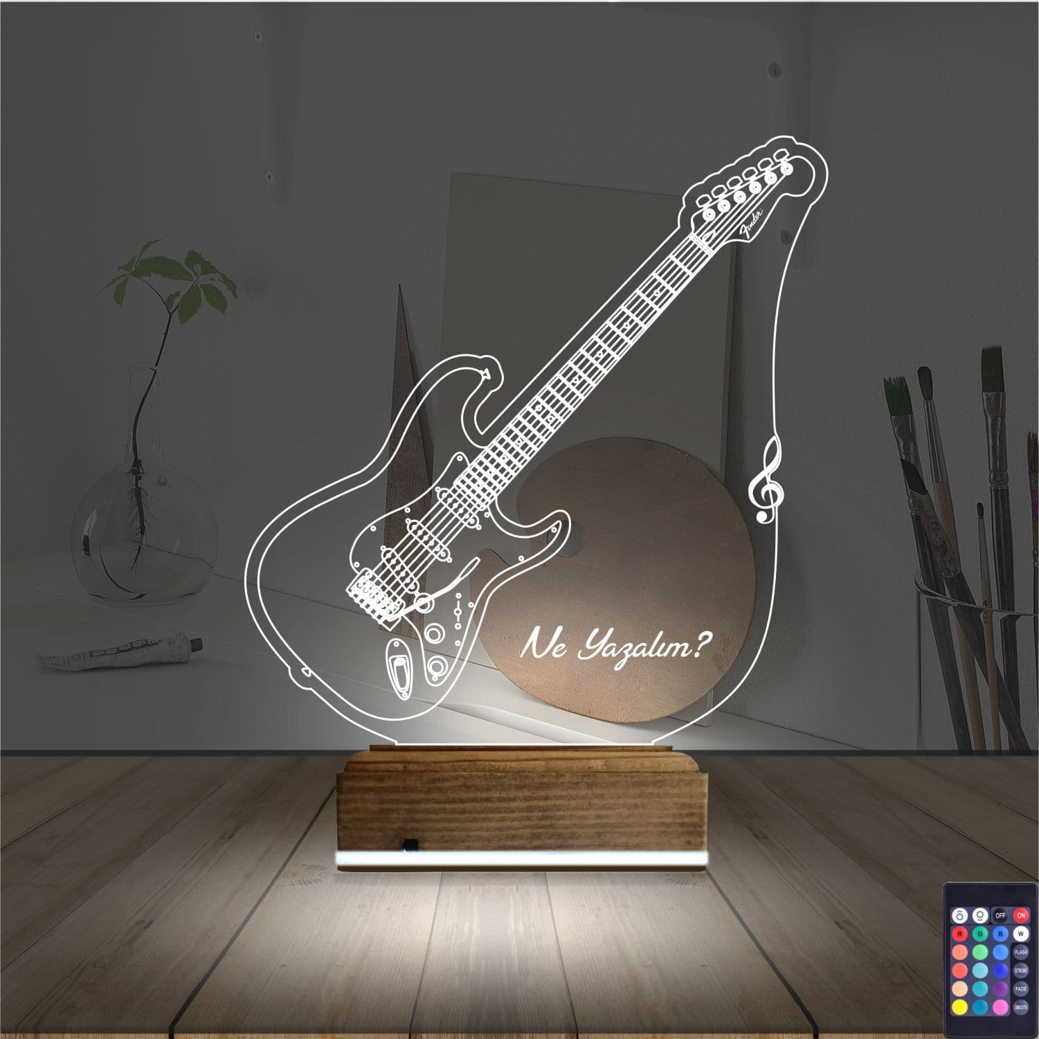 Гитара — 3D LED Ночник | Подарок музыканту 2