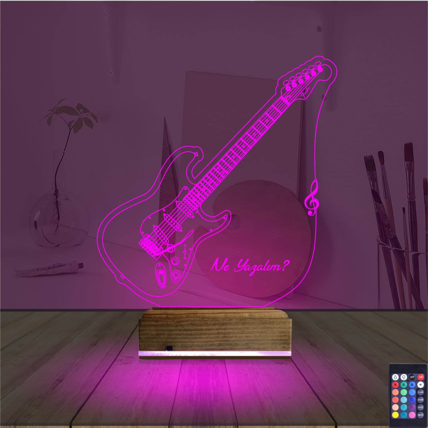 Гитара — 3D LED Ночник | Подарок музыканту 4