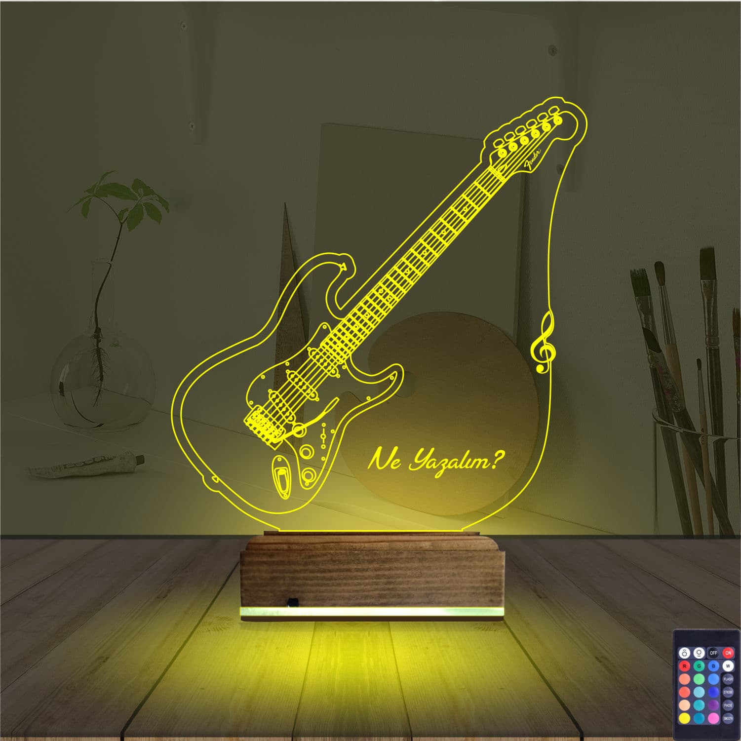 Гитара — 3D LED Ночник | Подарок музыканту 5