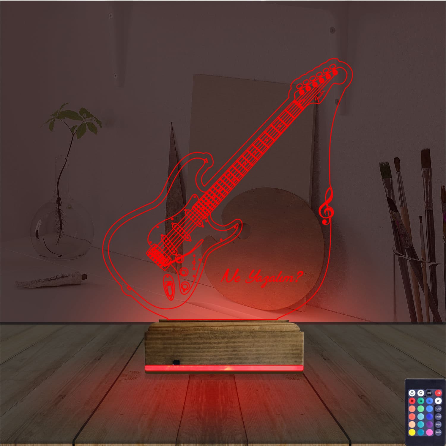 Гитара — 3D LED Ночник | Подарок музыканту 7