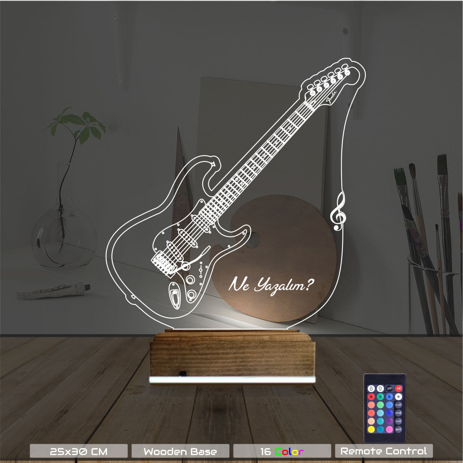 Гитара — 3D LED Ночник | Подарок музыканту 8