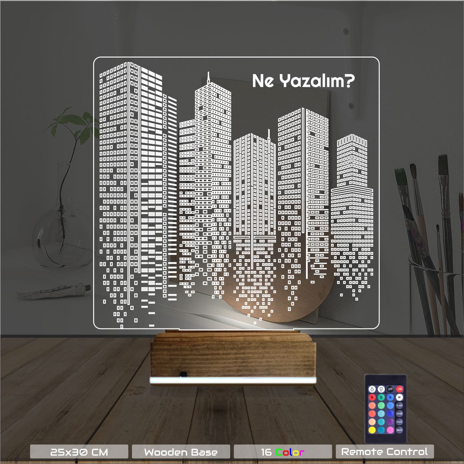 Небоскребы — 3D LED Ночник | Подарок в дом 8