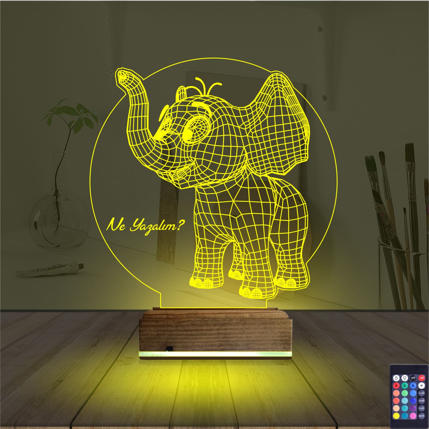 Слонёнок — 3D LED Ночник | Подарок ребёнку 5