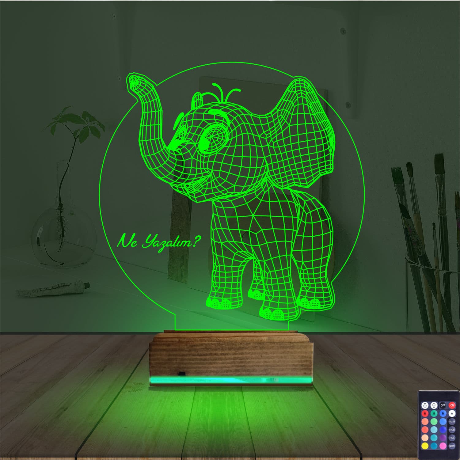 Слонёнок — 3D LED Ночник | Подарок ребёнку 6