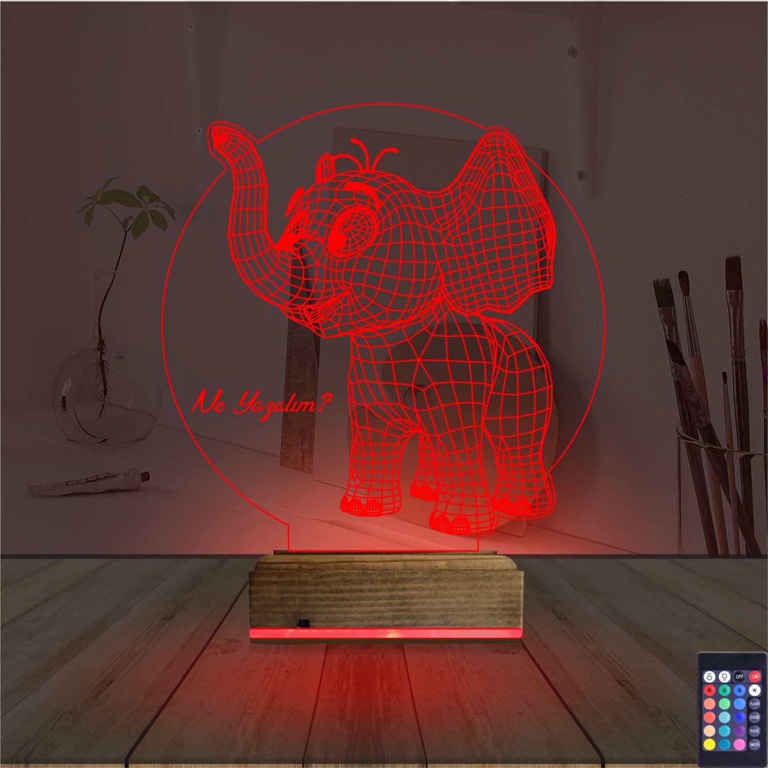 Слонёнок — 3D LED Ночник | Подарок ребёнку 7