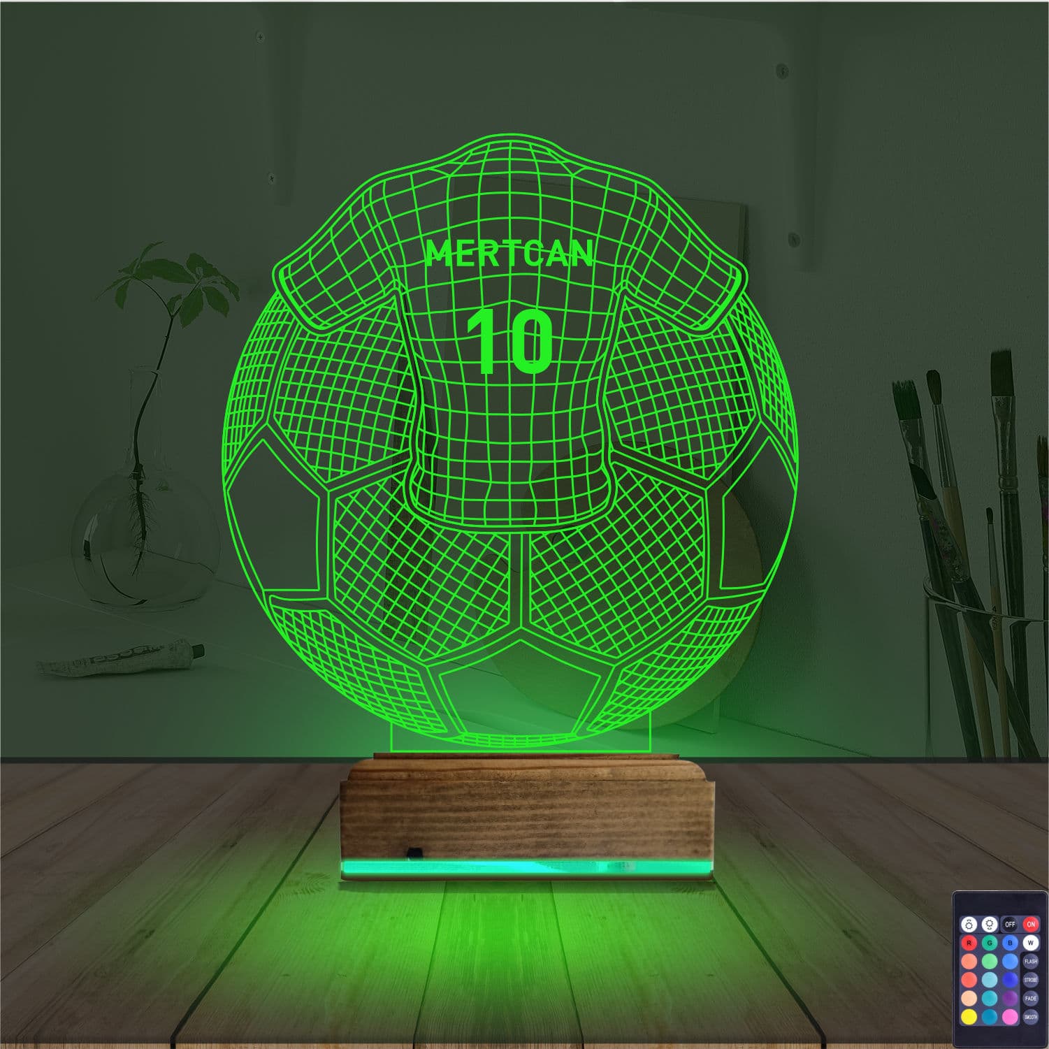 Футбольный мяч и джерси — 3D LED Ночник | Подарок футболисту 6