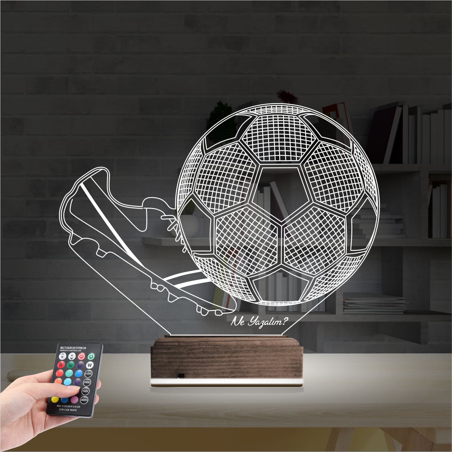 Футбол — 3D LED Ночник | Подарок спортсмену 2