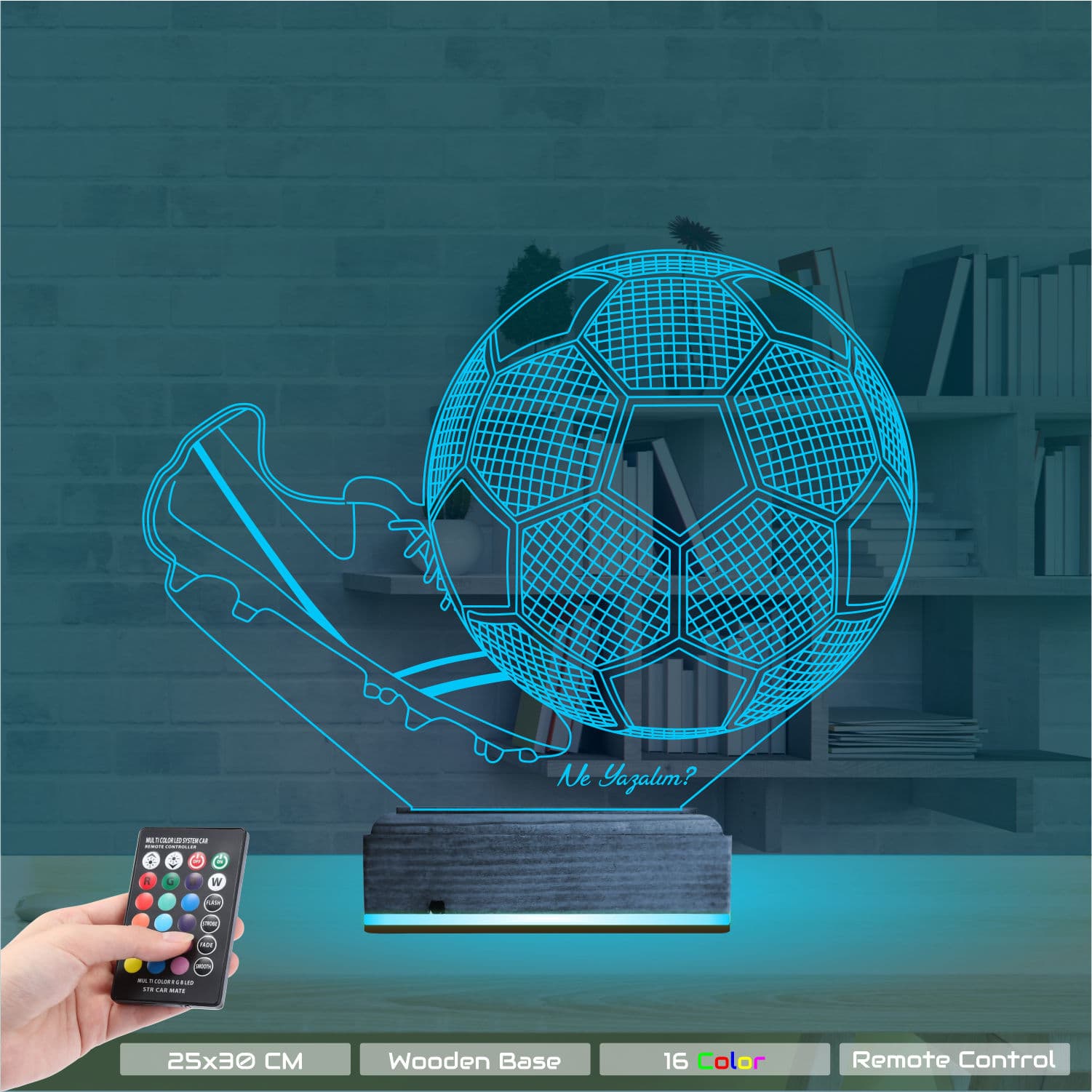 Футбол — 3D LED Ночник | Подарок спортсмену 9