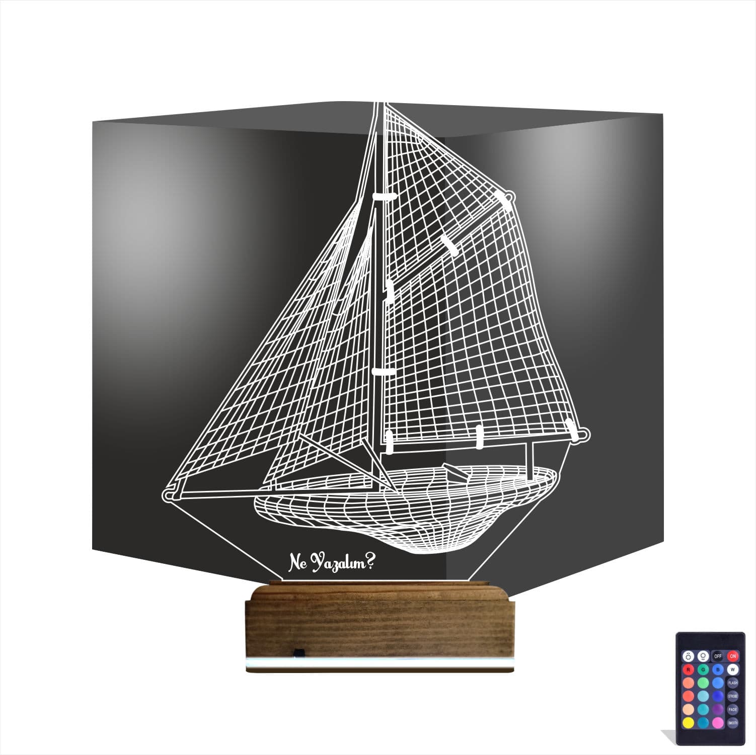 Парусник — 3D LED Ночник | Подарок мужчине 1