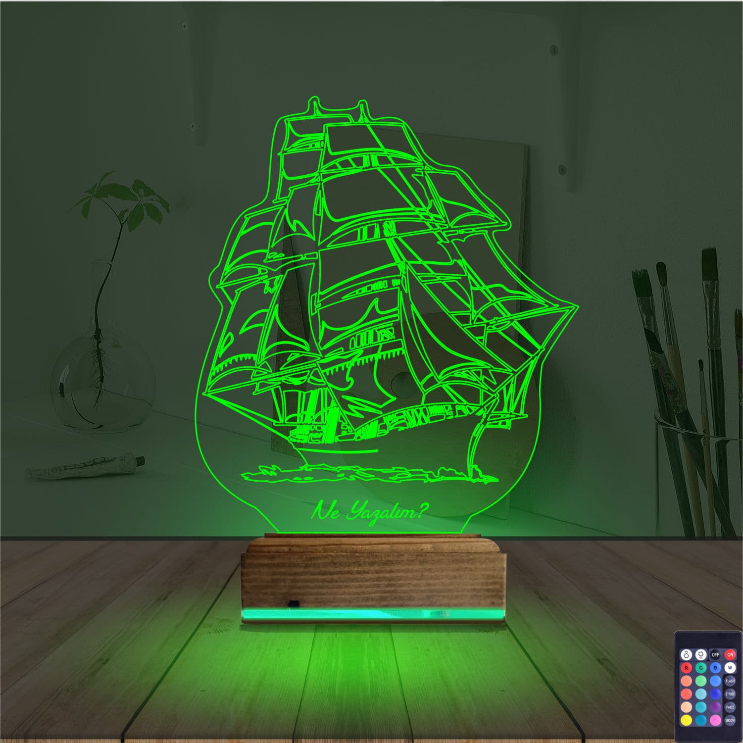 Парусник — 3D LED Ночник | Подарок мужчине 6