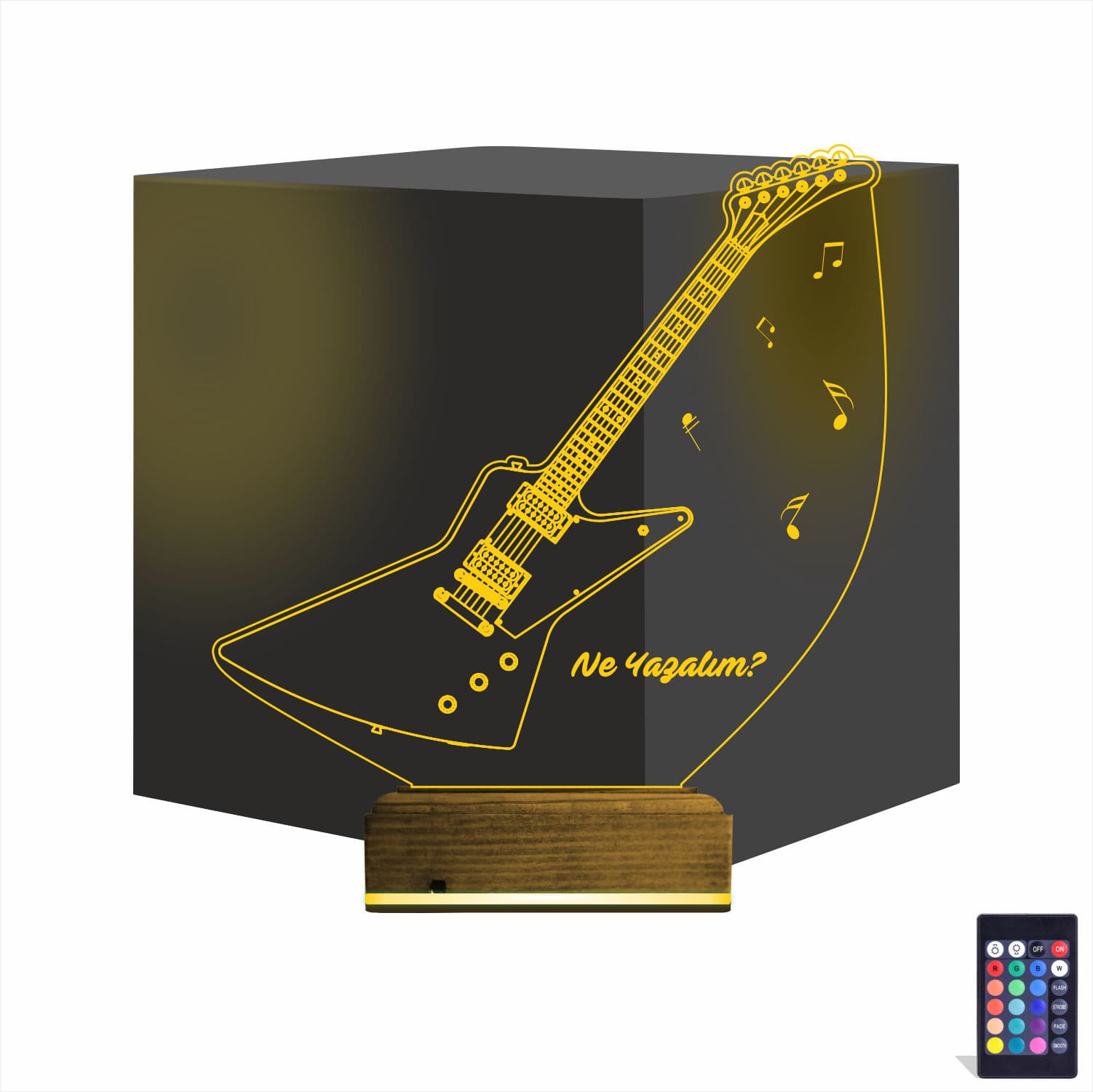 Гитара 3D Ночник с Гравировкой 1