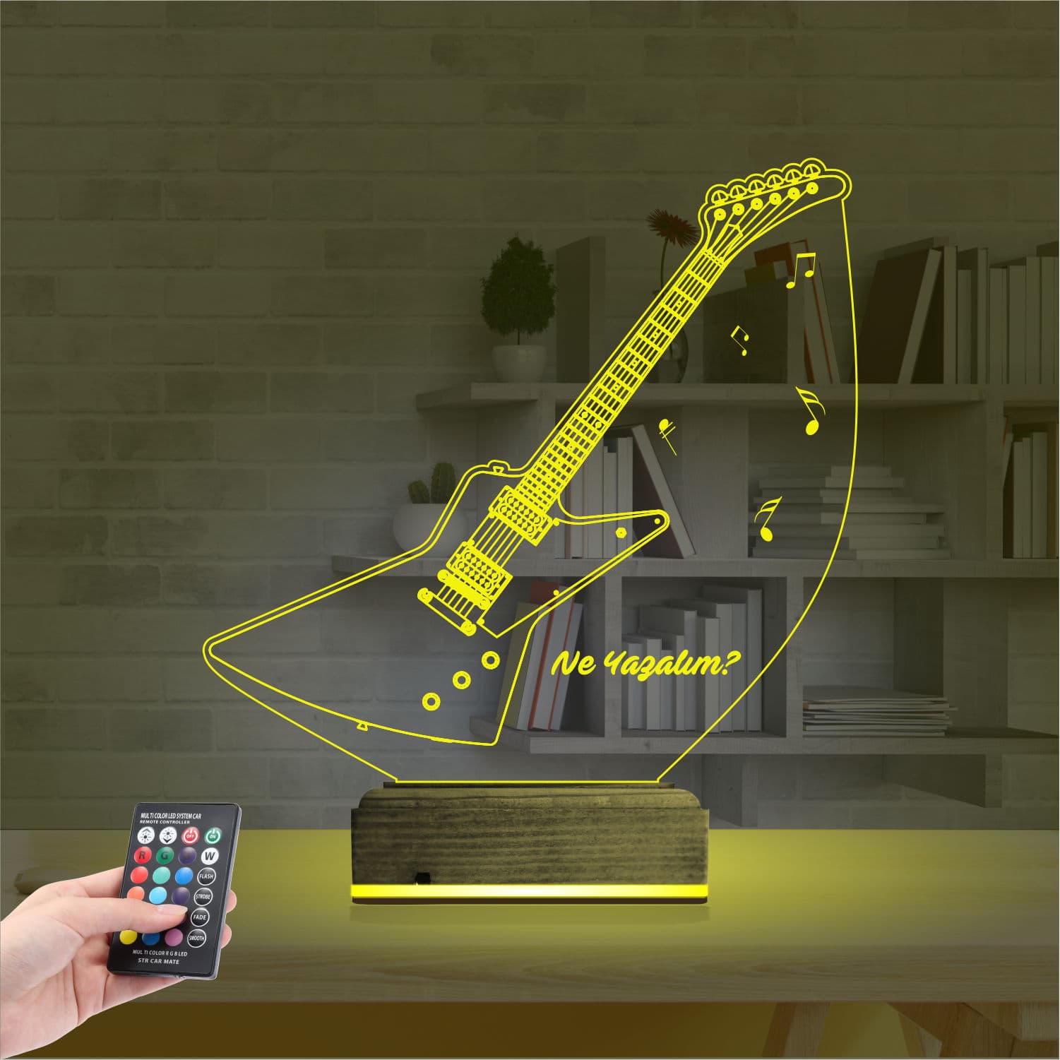 Гитара 3D Ночник с Гравировкой 5