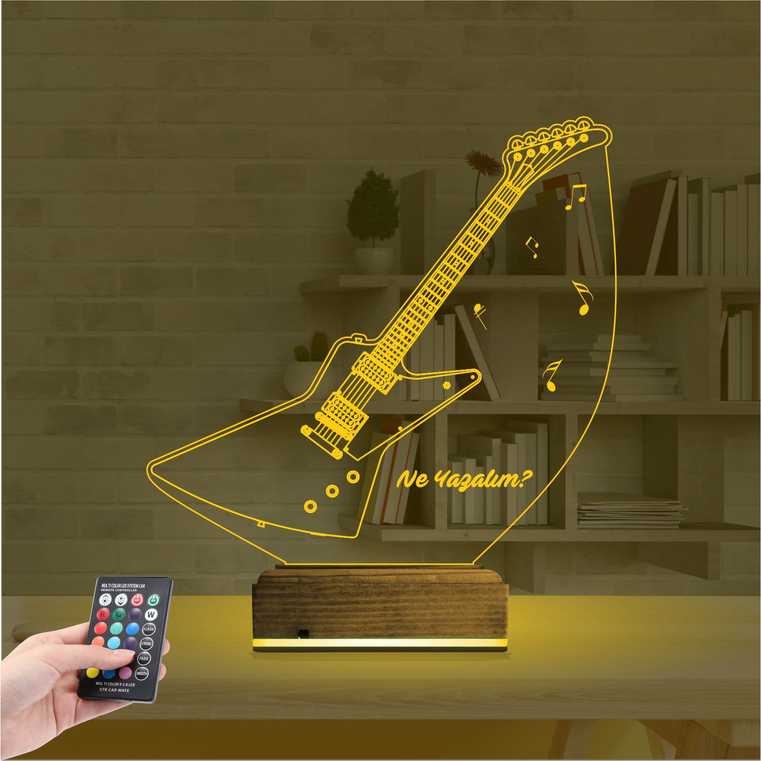 Гитара 3D Ночник с Гравировкой 8