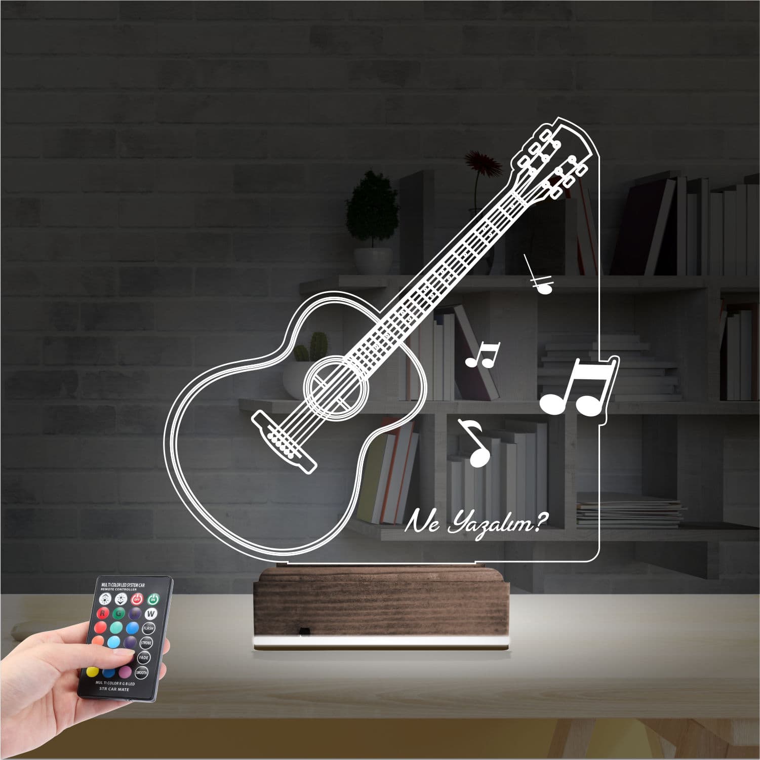 Гитара — 3D LED Ночник | Подарок музыканту 2