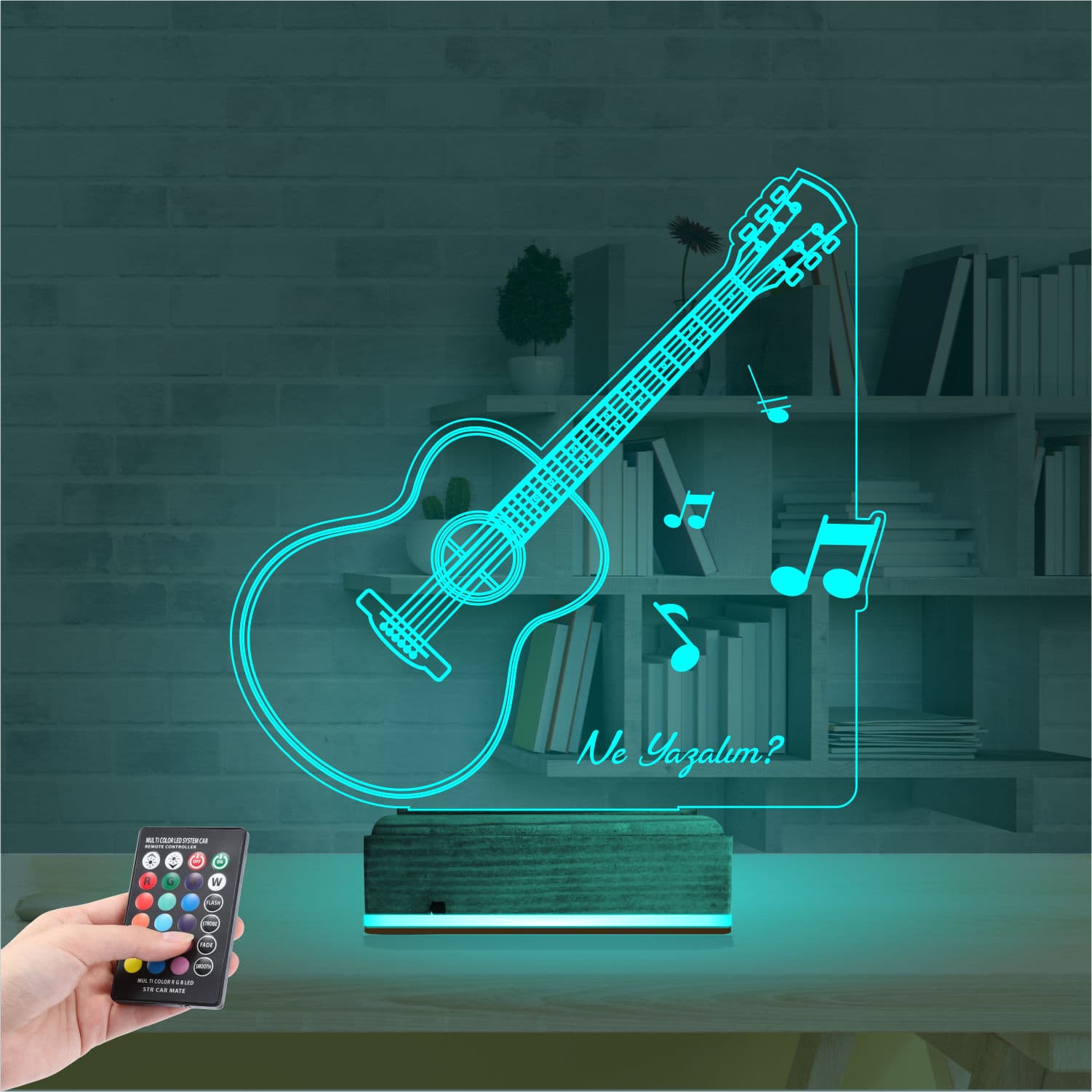 Гитара — 3D LED Ночник | Подарок музыканту 3