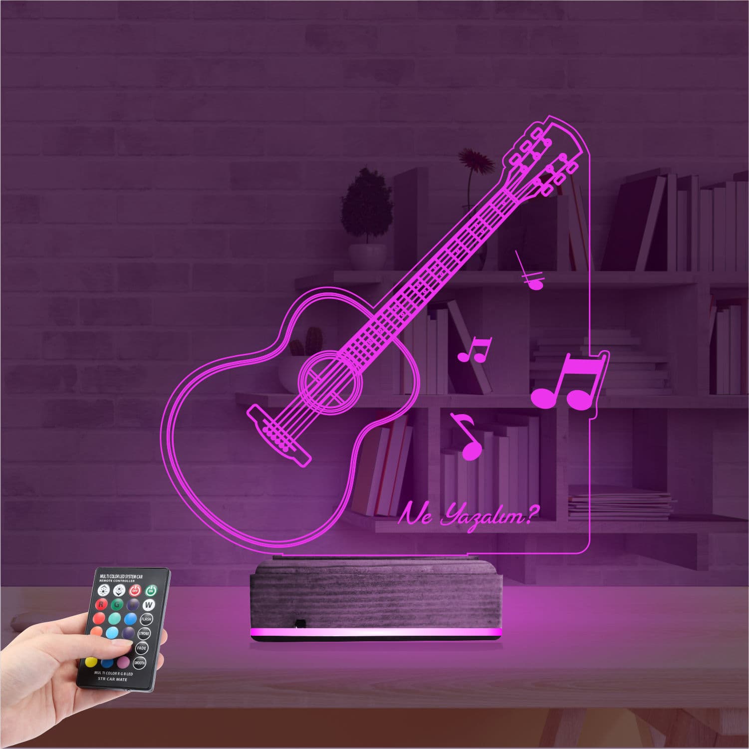 Гитара — 3D LED Ночник | Подарок музыканту 4