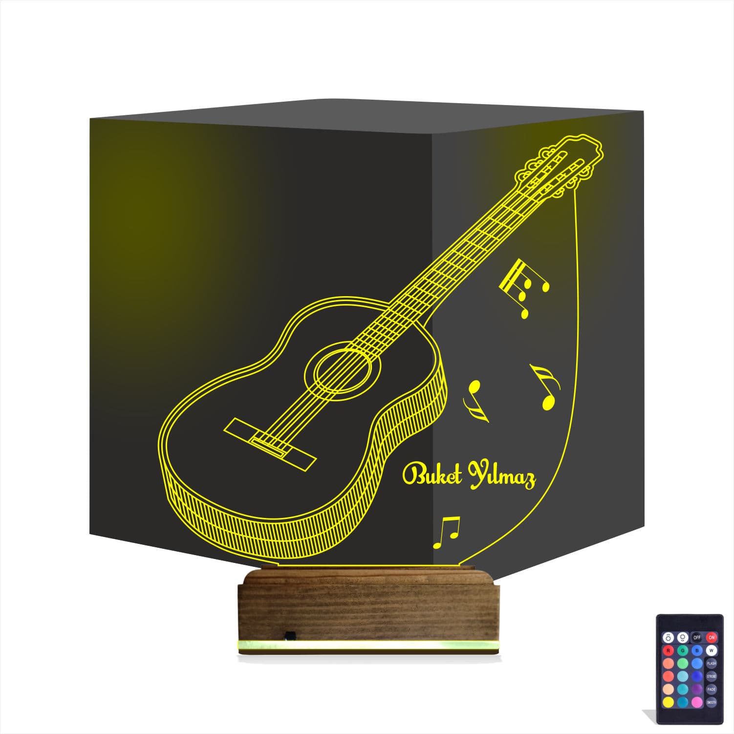 Гитара 3D Ночник с именем 1