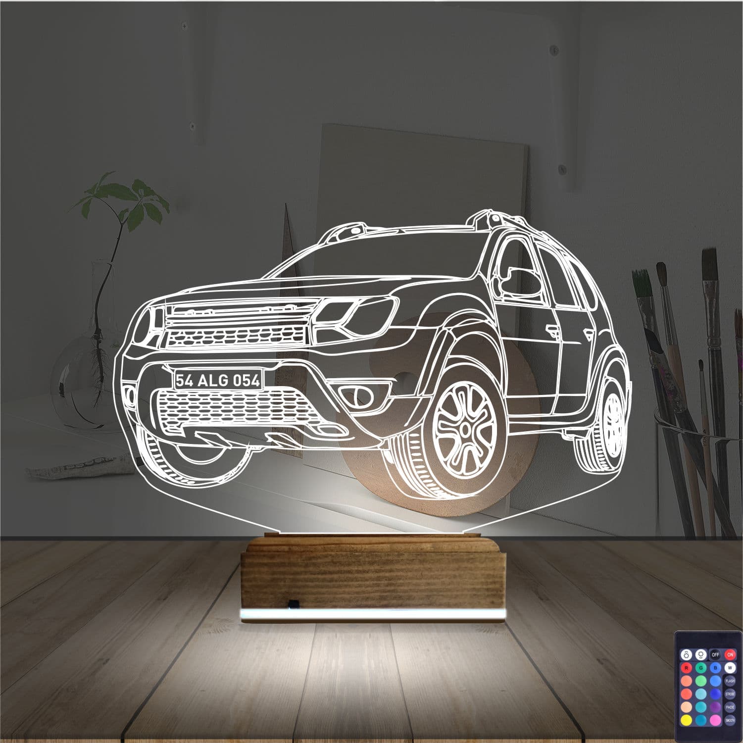 Внедорожник — 3D LED Ночник | Подарок автолюбителю 2